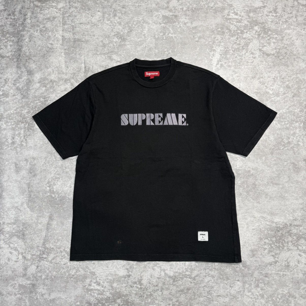 Supreme Supreme Pinline Tee SS24 Black | Grailed