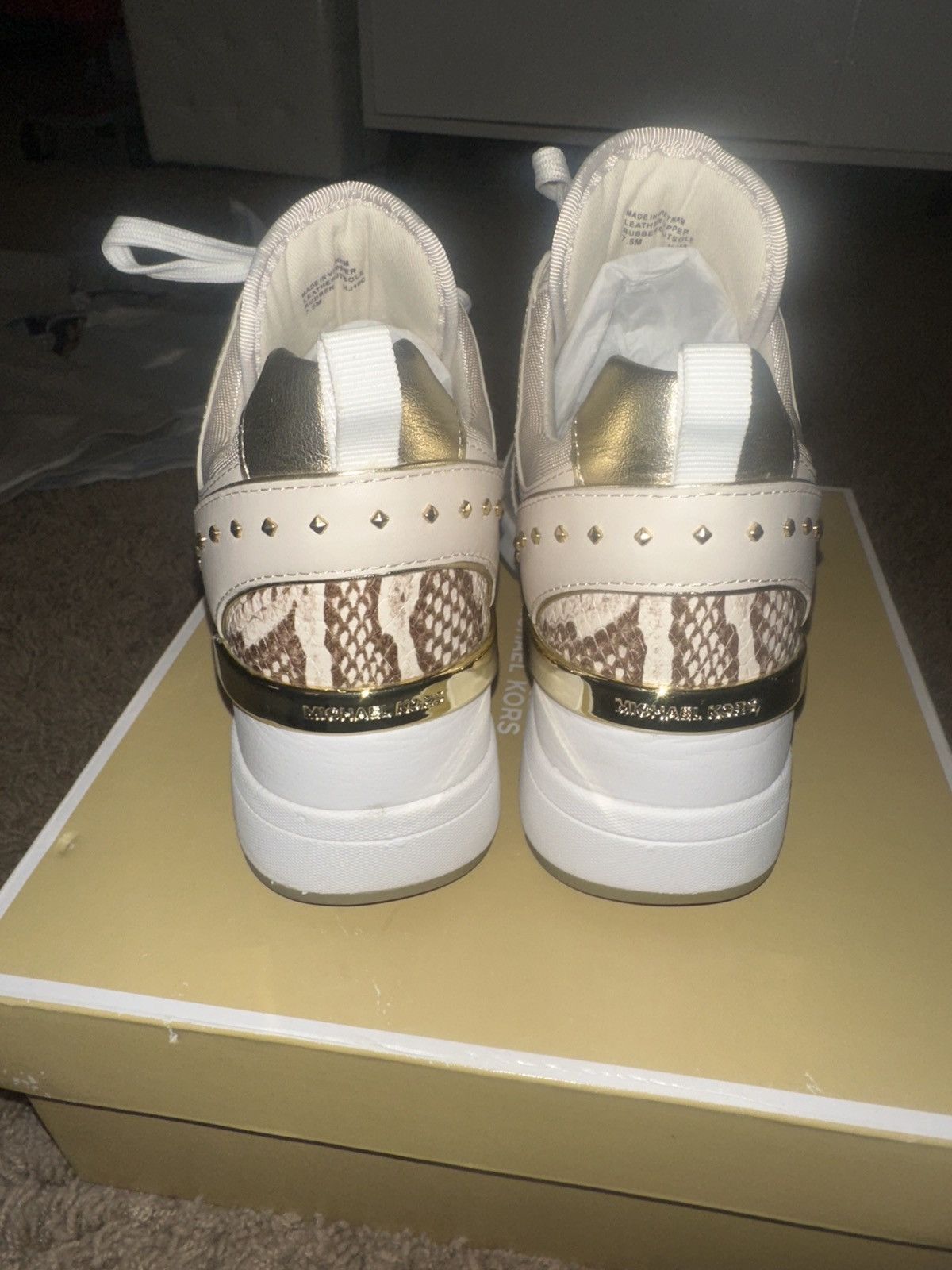Michael Kors MICHAEL Michael Kors Georgie Trainer Wedge Sneakers Size US 7.5 / IT 37.5 - 3 Thumbnail