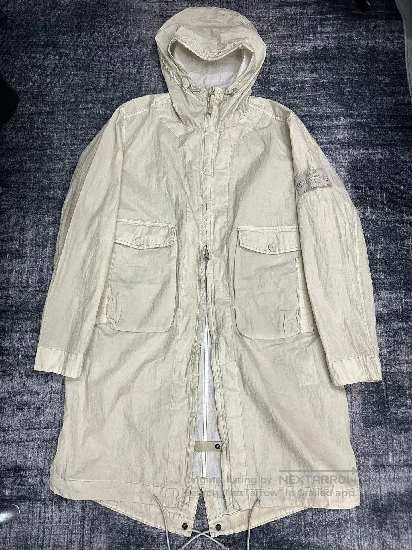Stone Island Hooded Long Parka with Pockets. Size US M / EU 48-50 / 2 - 1 Thumbnail