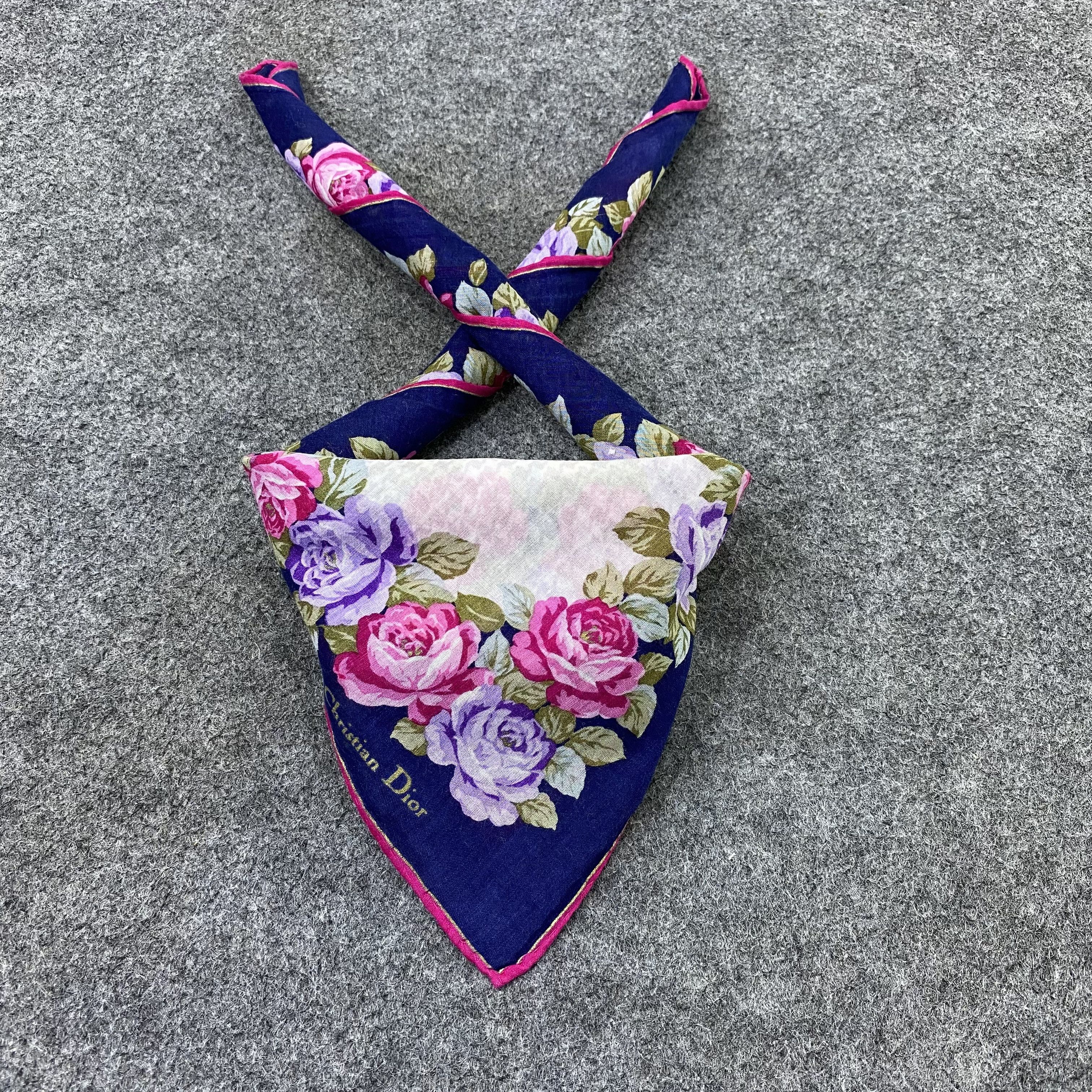 Vintage Christian Dior Handkerchief Neckerchief Bandana-B1865 Size ONE SIZE - 2 Thumbnail