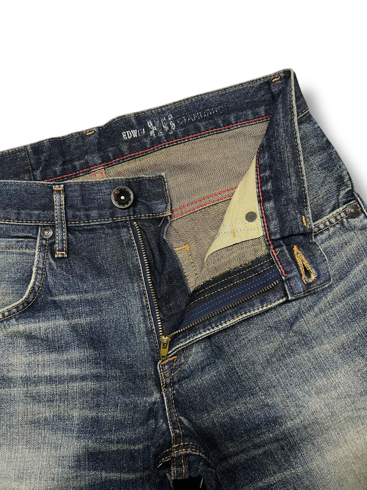 Edwin Edwin 403 Exclusive Vintage Japan - Faded, Distressed Denim Size US 31 - 12 Thumbnail