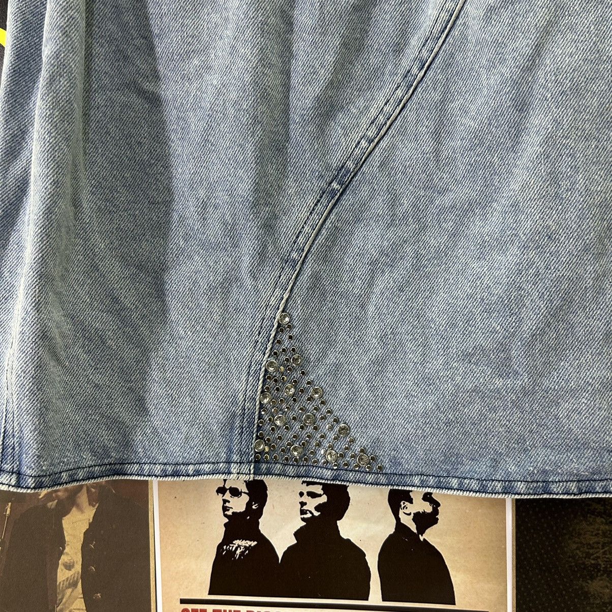 Japanese Brand Vintage Les Voyous De Tramway Punk Stud Zipper Skirt Size 25" / US 0 / IT 36 - 8 Thumbnail