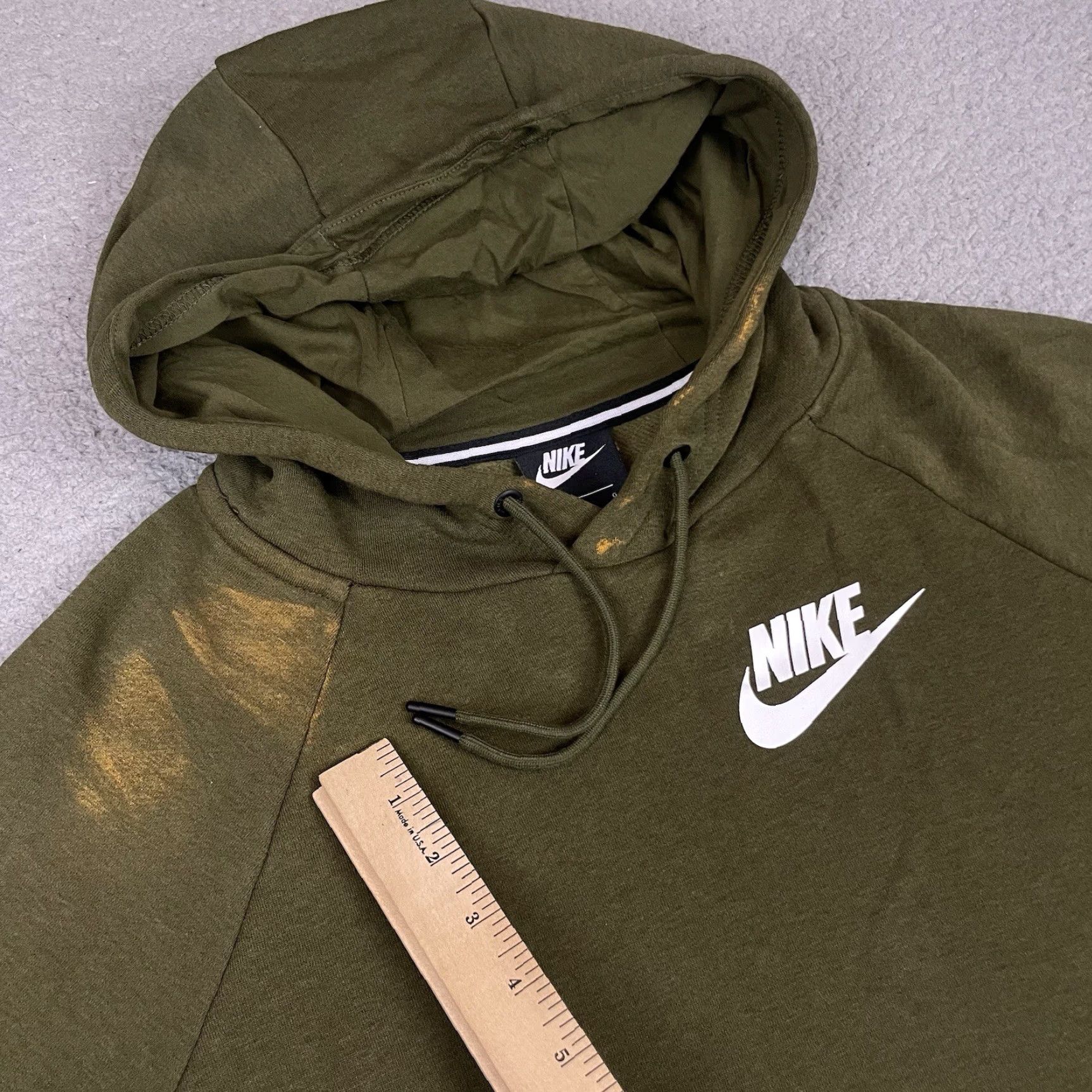 Nike VINTAGE Nike Sweatshirt Mens Large Brown Hoodie Graphic Logo Distressed Fade Pullover Jacket L Men Nike Logo Hoodie Sweatshirt Size US XXL / EU 58 / 5 - 5 Thumbnail
