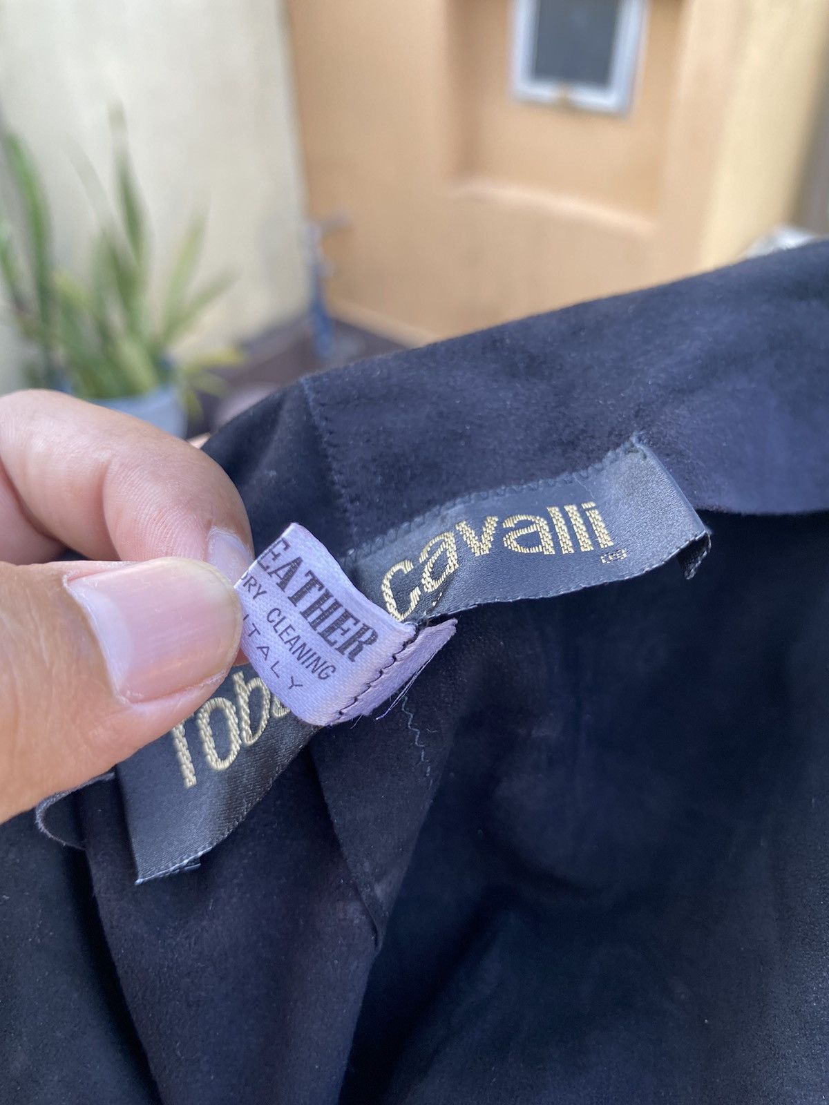 Roberto Cavalli vintage 2000s maxi patch leather skirt Size 28" / US 6 / IT 42 - 14 Thumbnail