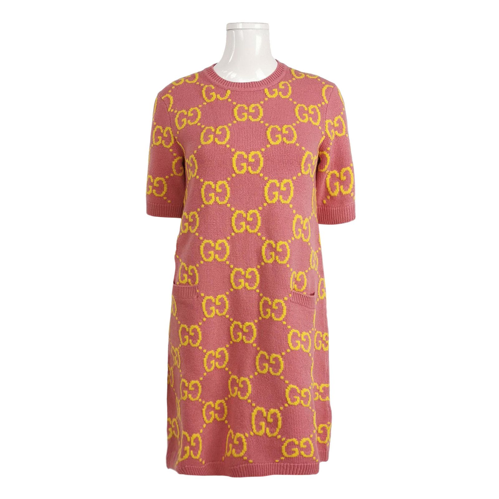 Gucci Gucci GG Logo Wool Mini Dress Size S Size S / US 4 / IT 40 - 1 Thumbnail