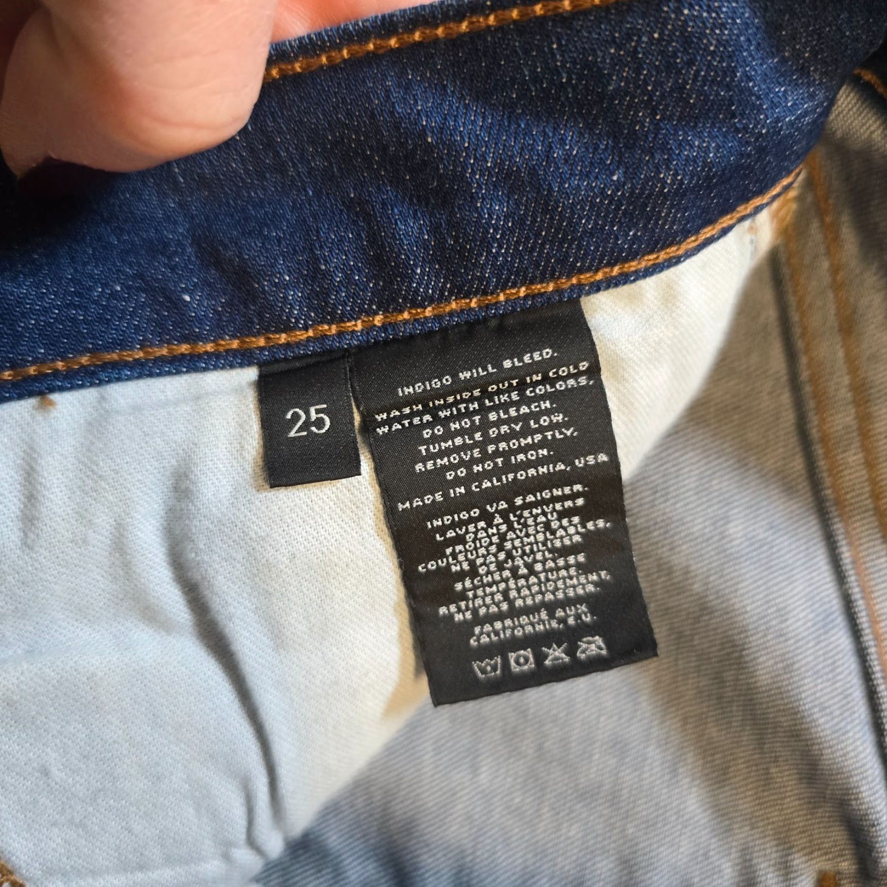 J Brand J Brand Jeans Womens 25 Blue Karma Mid Rise Super Skinny Stretch Casual Jeans Size 42" / US 20 - 6 Thumbnail