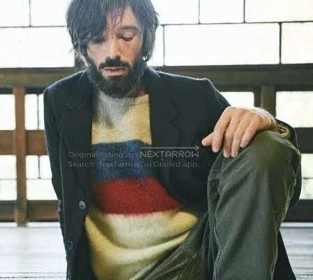Visvim visvim striped wool sweater in olive color. Size US S / EU 44-46 / 1 - 8 Thumbnail
