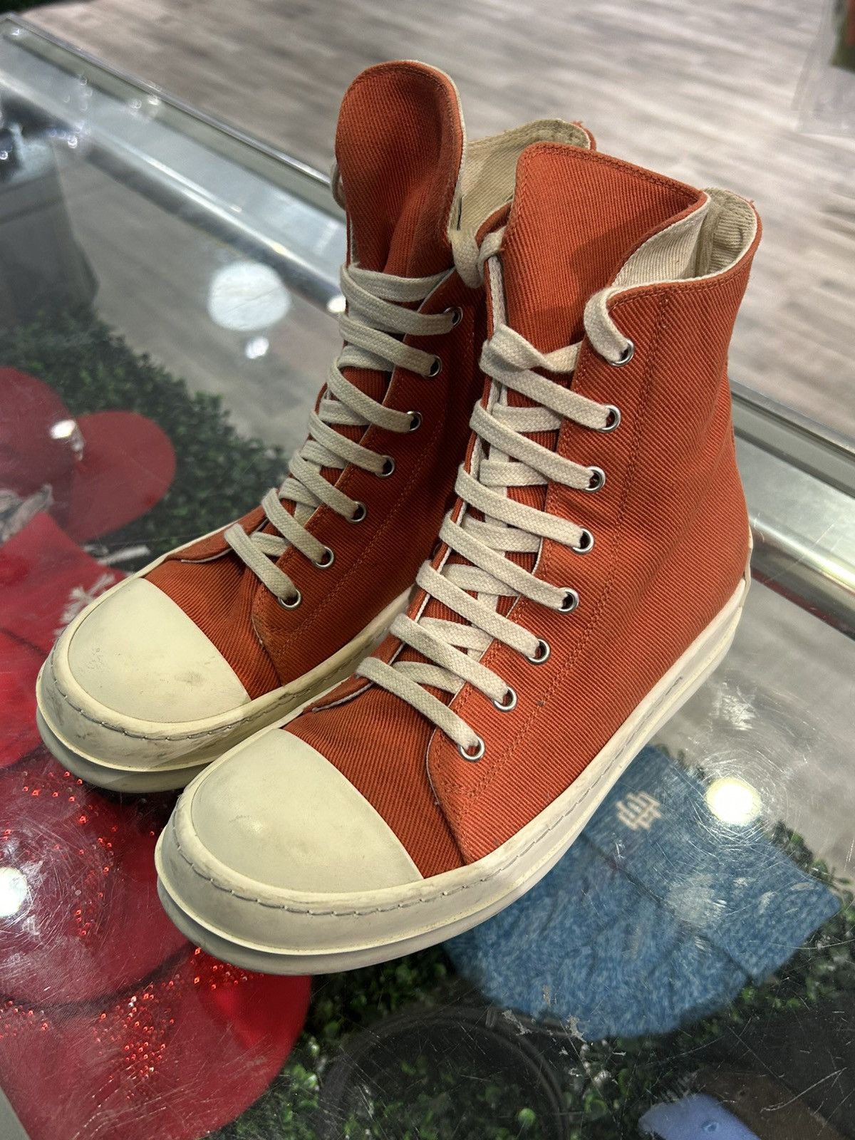 Rick Owens Rick Owens DRKSHDW Fogachine Cotton Denim High Size US 5 / EU 37 - 3 Thumbnail