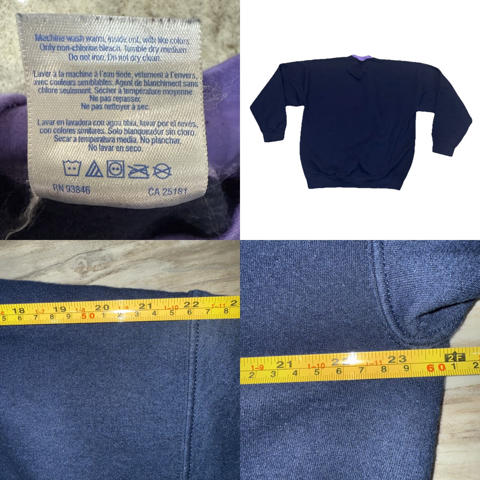 Vintage VINTAGE PFI Fashions Christmas Grannycore Sweatshirt Crewneck Navy Blue Purple Tree L Women’s Crewneck Sweatshirt Size L / US 10 / IT 46 - 8 Thumbnail
