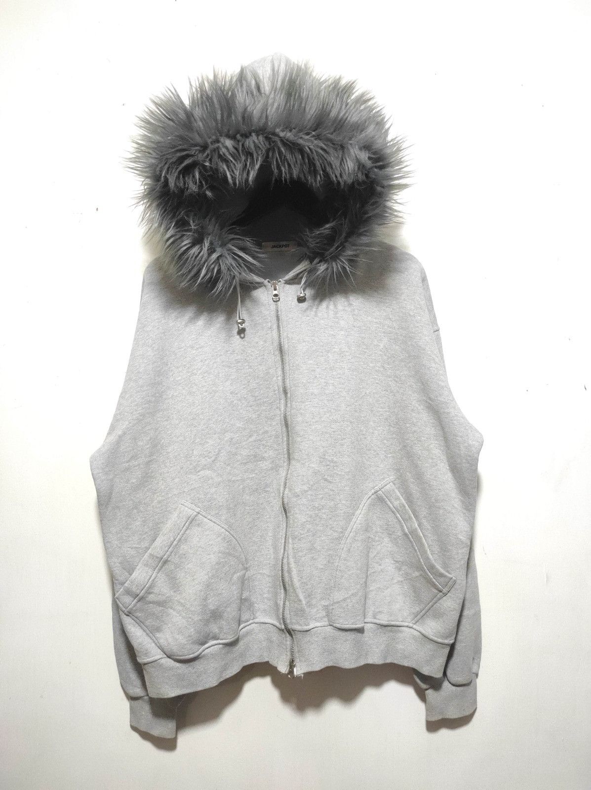 Japanese Brand Jackpot boxy double zip fur hoodie ifsix LGB style Size US L / EU 52-54 / 3 - 8 Thumbnail