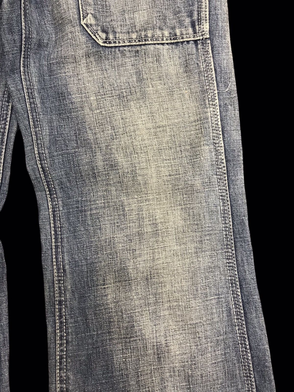 Japanese Brand 💥BELL BOTTOM💥BACK NUMBER LIGHT LOW RISE BAKER DENIM F415 Size US 30 / EU 46 - 5 Thumbnail