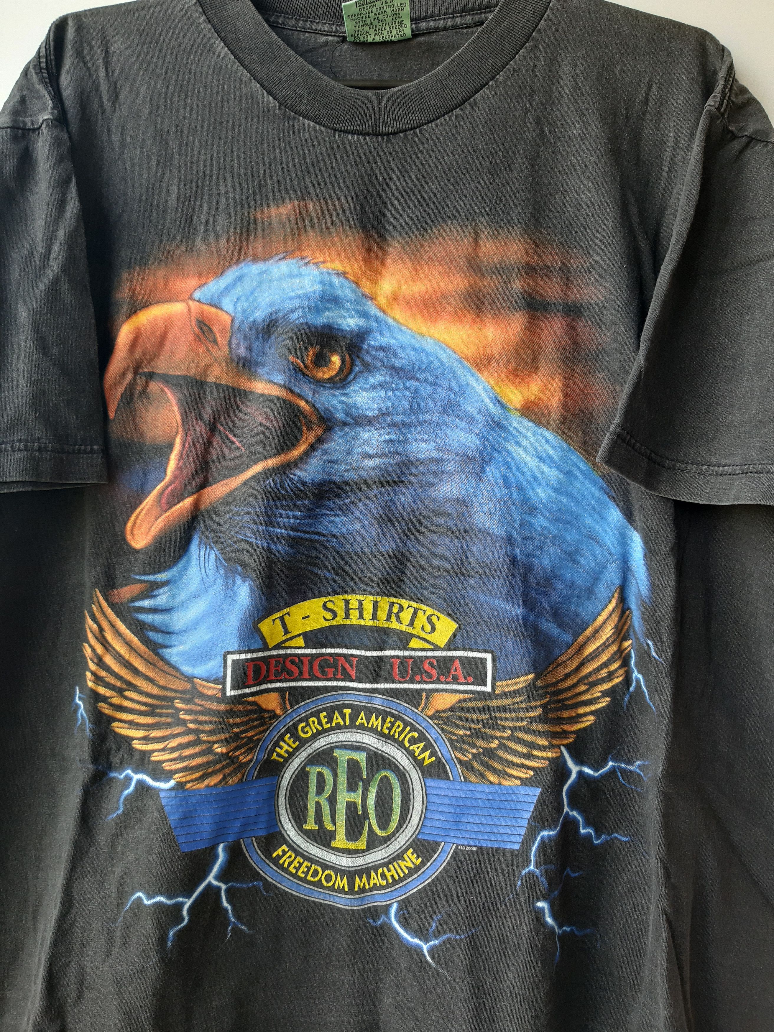 Vintage Vintage The Great American Freedom Machine REO 2000 shirt Size US XL / EU 56 / 4 - 2 Thumbnail