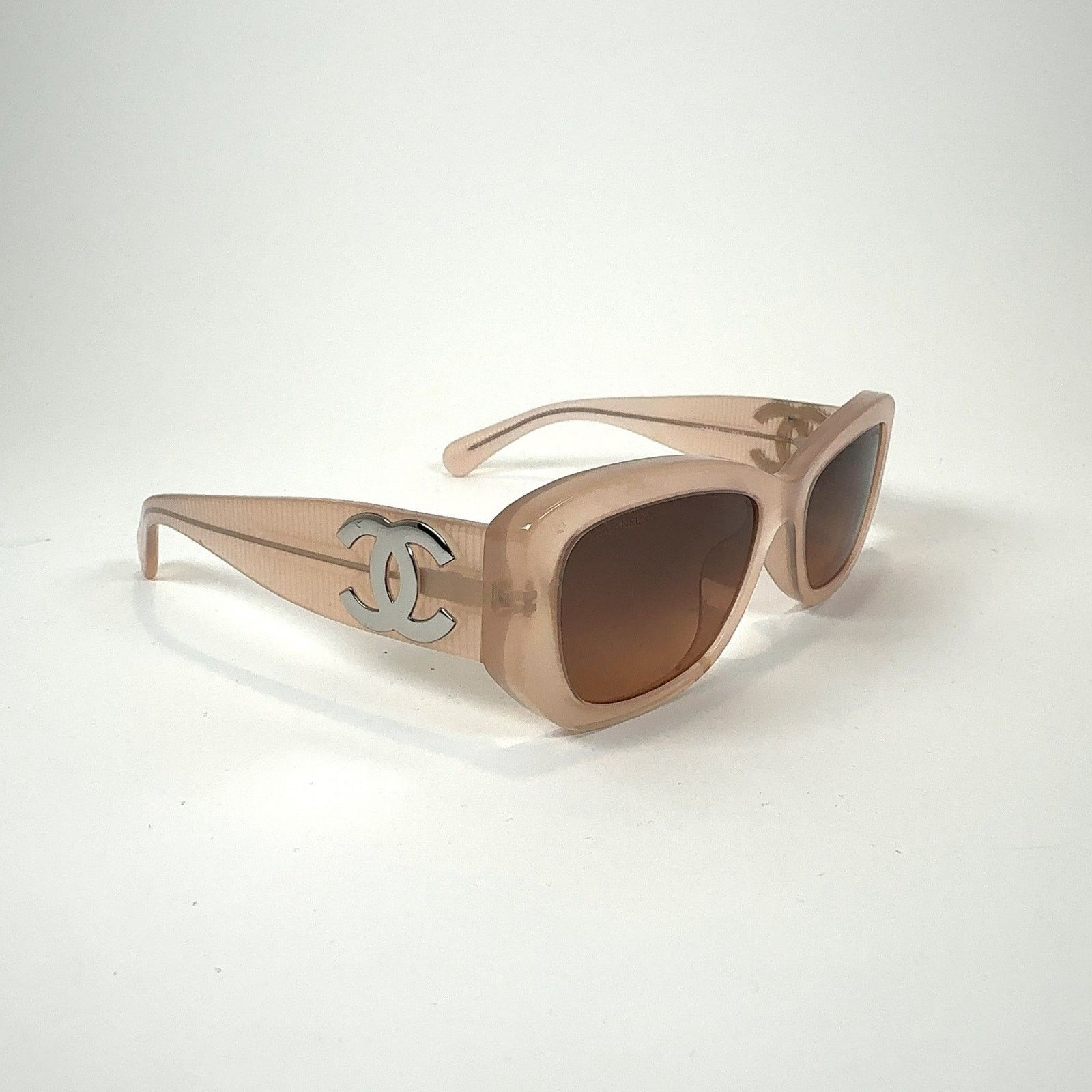 Chanel Chanel Peach Acetate CC Sunglasses Size ONE SIZE - 1 Thumbnail