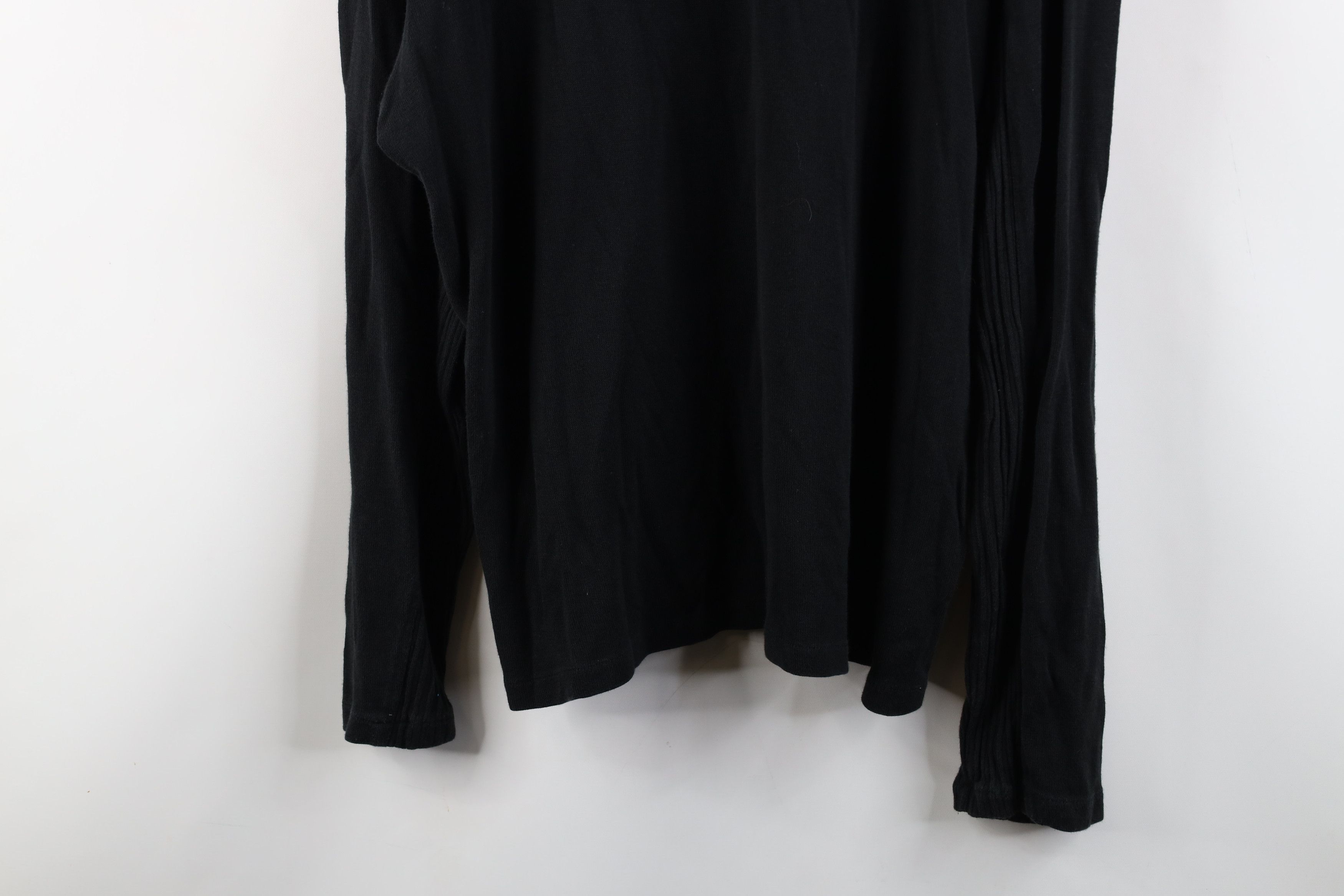 Vintage Vintage 90s Streetwear Lightweight Ribbed Knit Sweater Black Size US XL / EU 56 / 4 - 3 Thumbnail