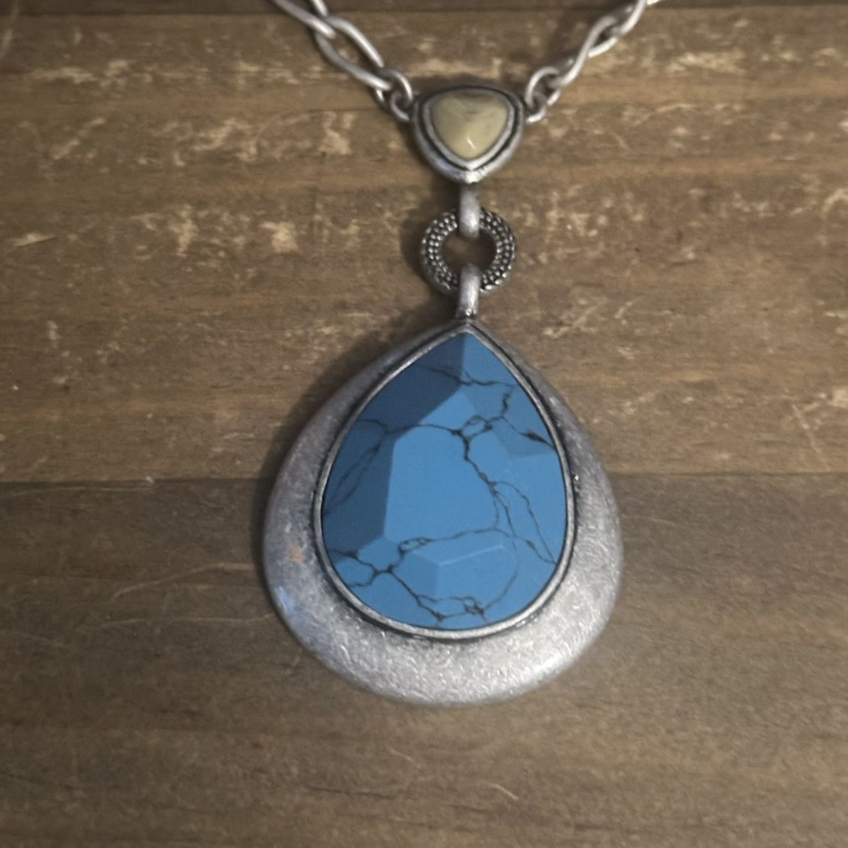 Other Lia Sophia Oasis station turquoise teardrop pendant necklace Size ONE SIZE - 3 Thumbnail