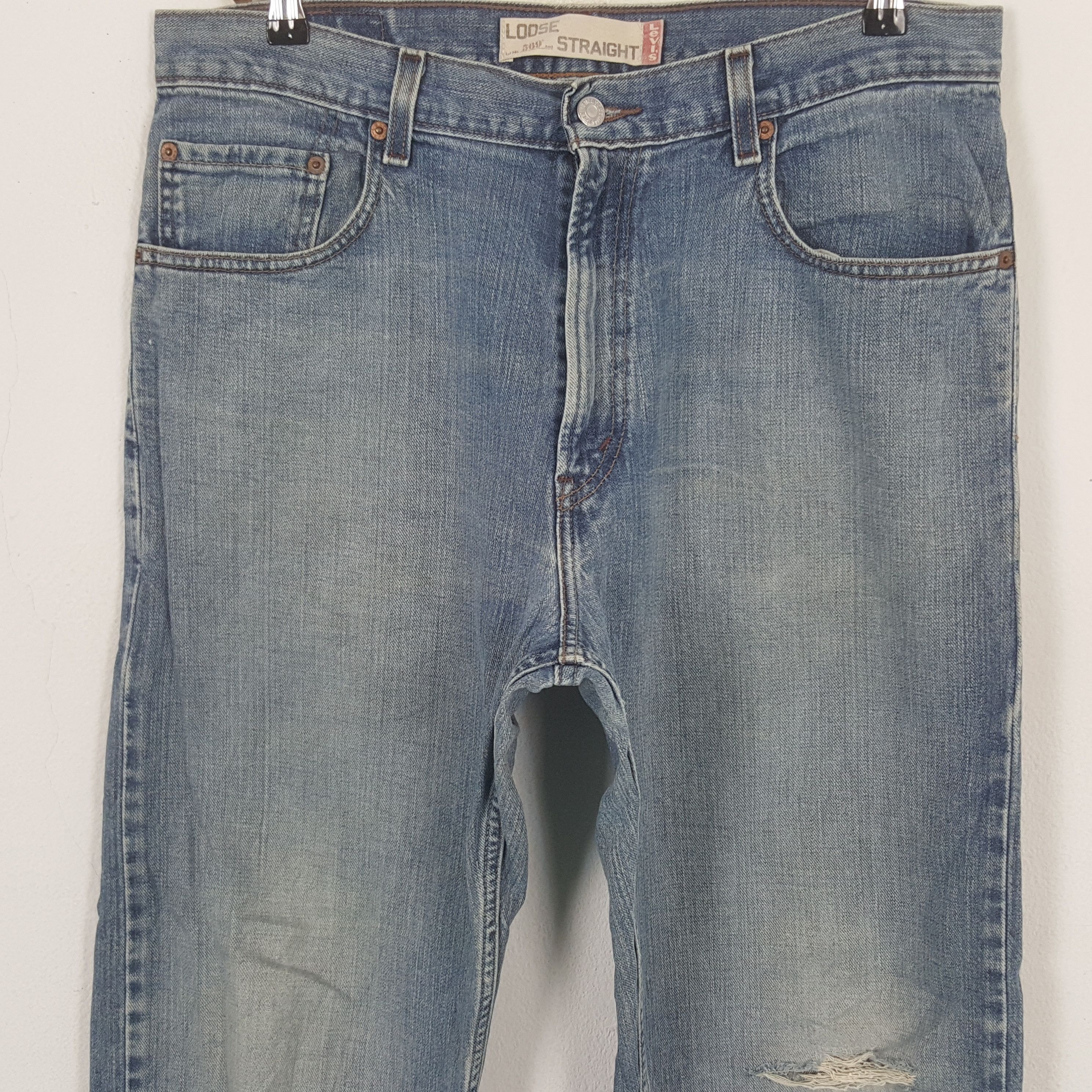 Levi's × Vintage Vintage Levi's American Distressed Denim Jeans C280N18 Size US 33 - 2 Thumbnail