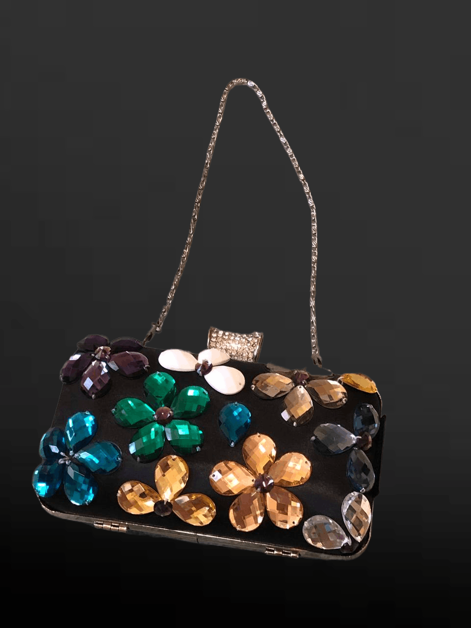 Miss Sixty VINTAGE MISS SIXTY Crystal Navy Clutch Evening Bag Size ONE SIZE - 1 Thumbnail