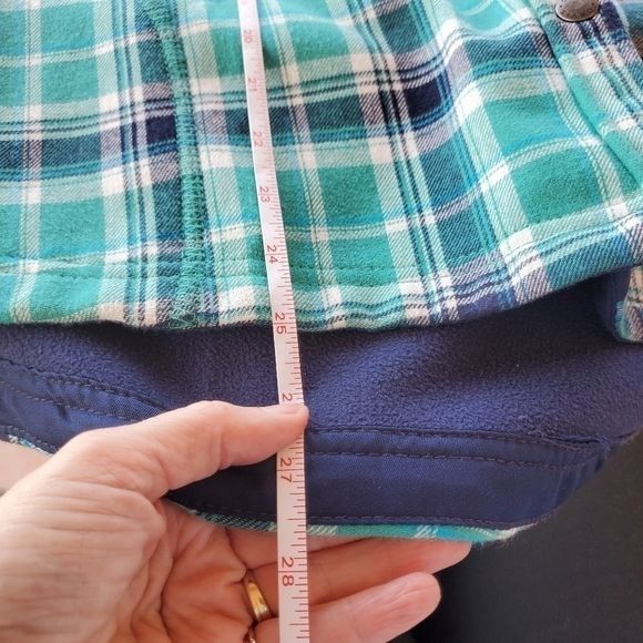 Orvis Orvis Green Plaid Flannel & Fleece Lined Snap LS Sz. L Shack Size L / US 10 / IT 46 - 9 Thumbnail