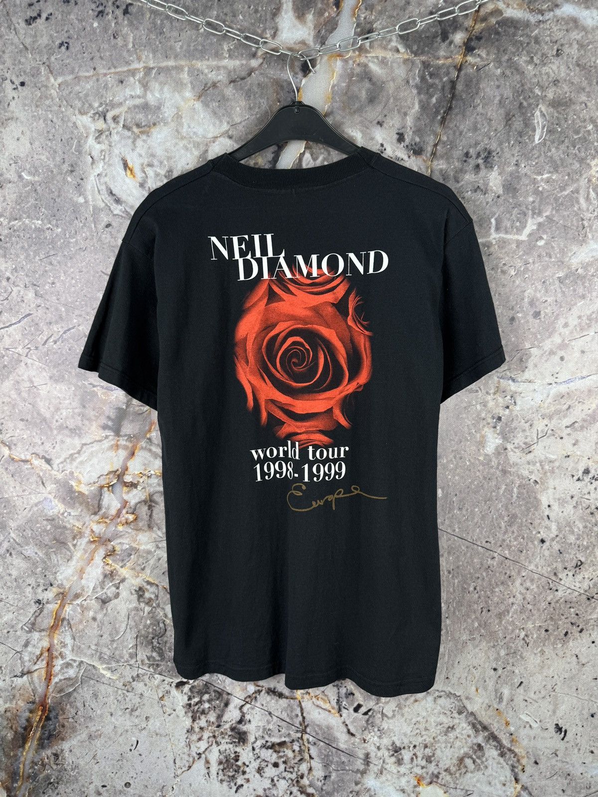Vintage Neil Diamond 1998–1999 World Tour T-Shirt – Vintage Band Tee Size US L / EU 52-54 / 3 - 12 Thumbnail