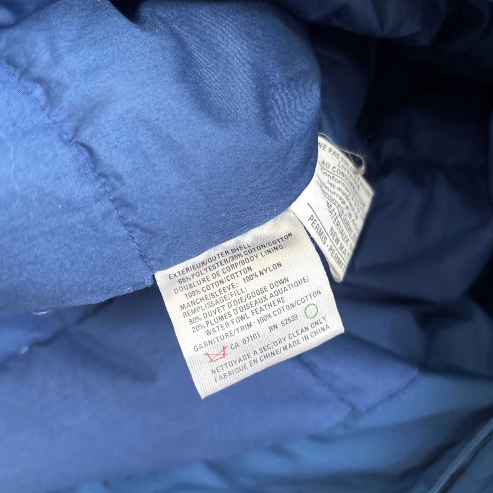 Vintage VINTAGE Cyclone Winter Puffer Jacket Coat Womens 14 Blue Down Trench Long Sleeve zip Snap Size XL / US 12-14 / IT 48-50 - 5 Thumbnail