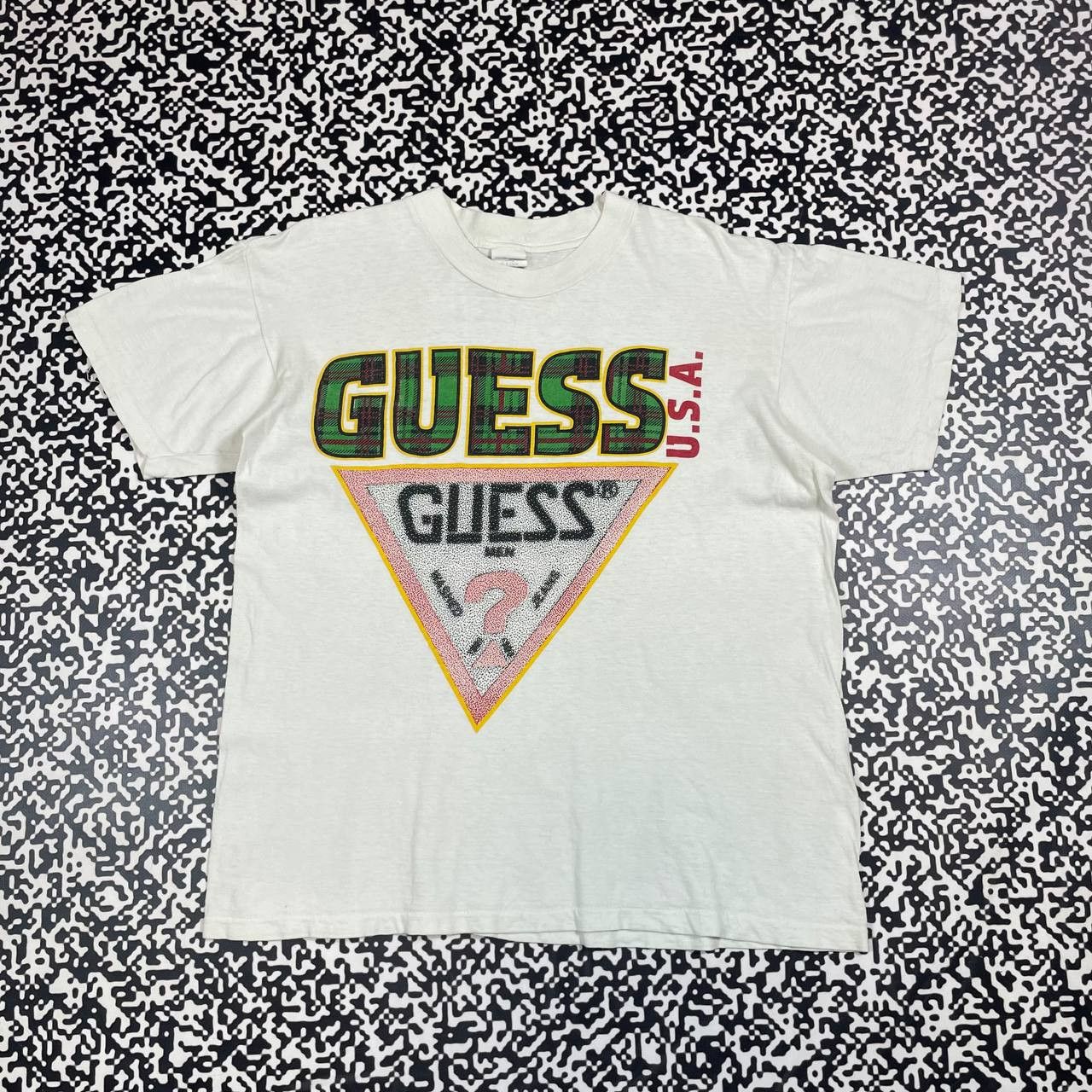 Guess Vintage 90s GUESS Big Logo Retro Rare Single Stitch T-shirt Size US M / EU 48-50 / 2 - 1 Thumbnail