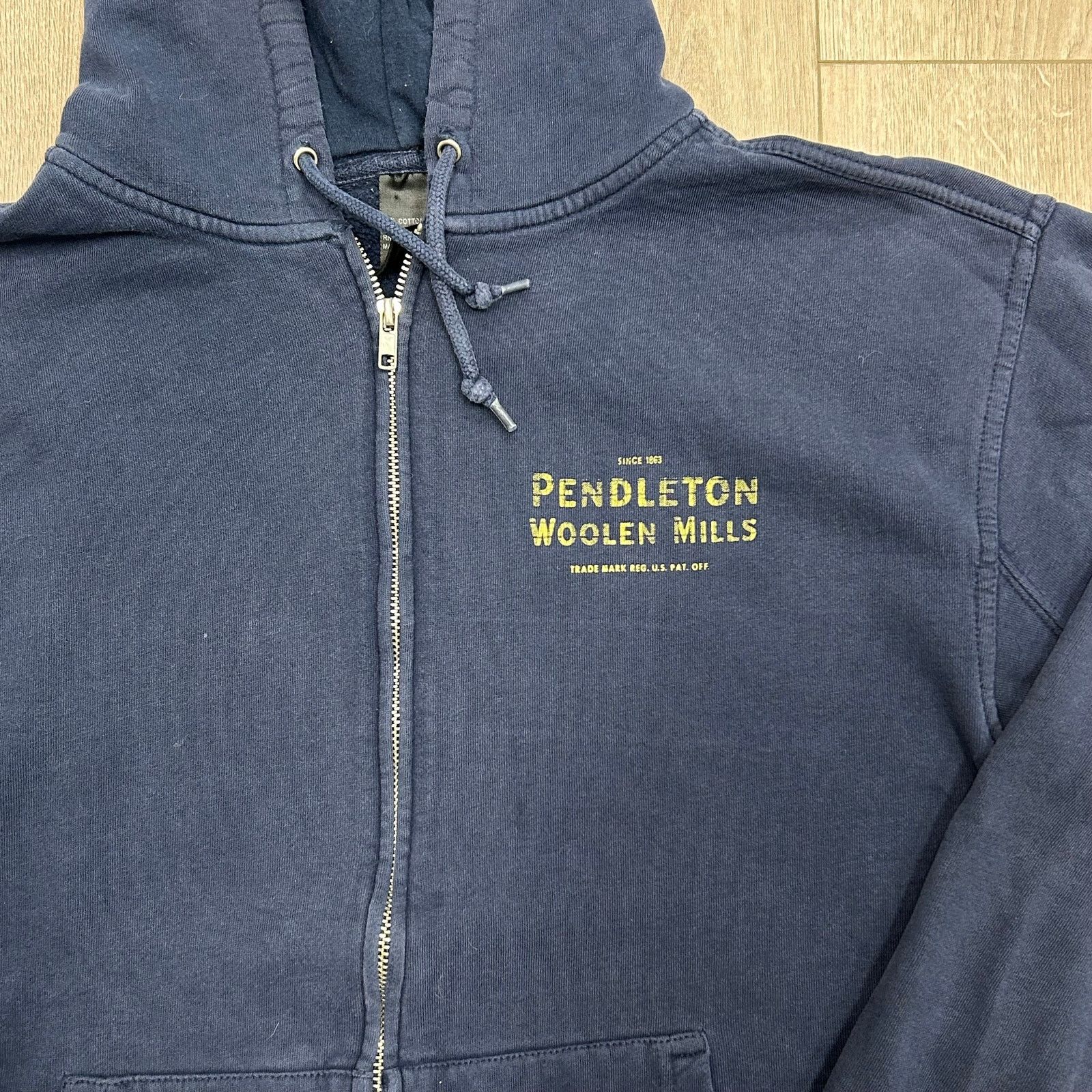 Pendleton Pendleton Woolen Mills Blue Navy Zip Up Sweater Large L B11 Size US L / EU 52-54 / 3 - 6 Thumbnail