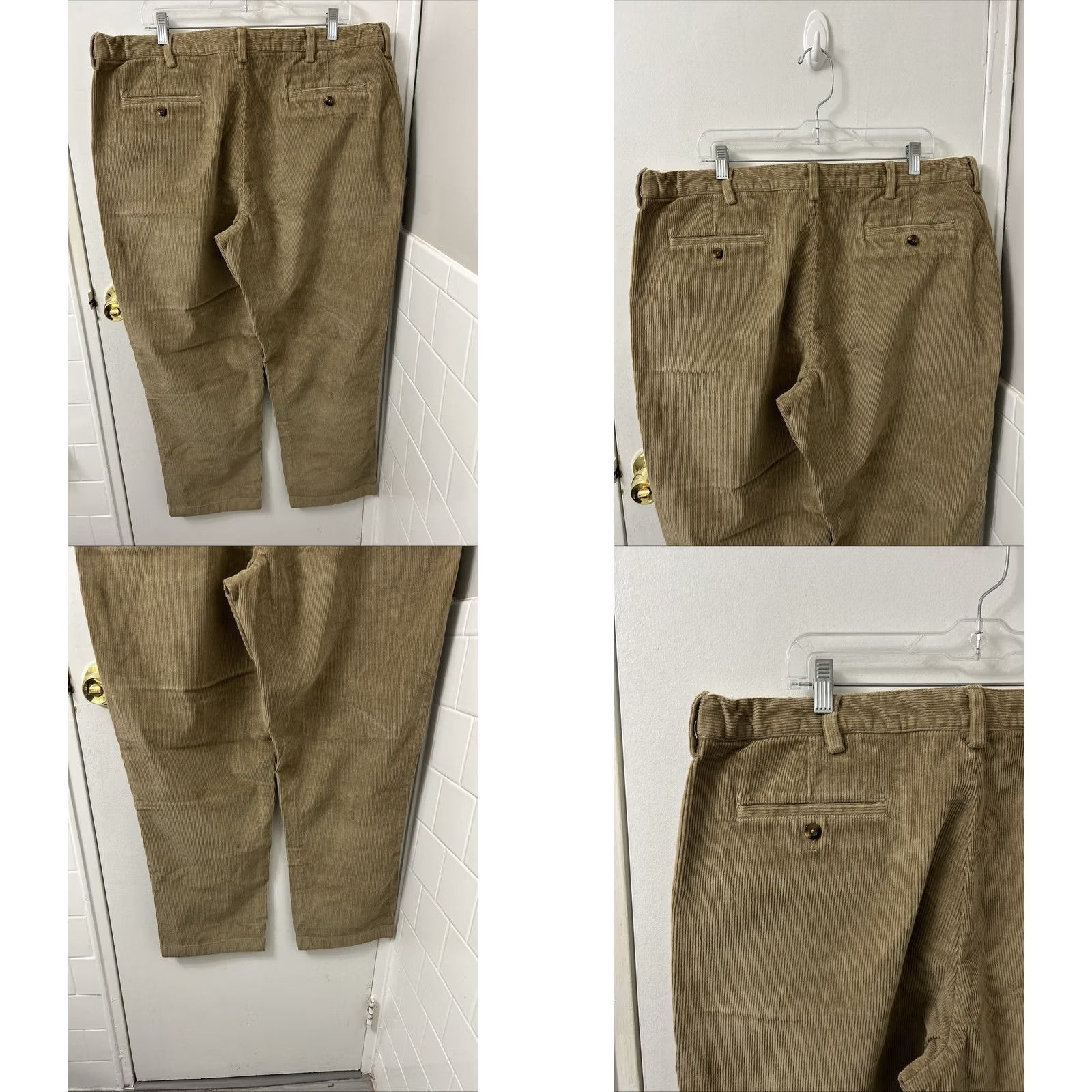 Vintage VINTAGE? No. LL Bean Country Corduroy Pants Mens 40x30 Tan Comfort Waist Trousers NWT 502864 Size US 40 / EU 56 - 8 Thumbnail