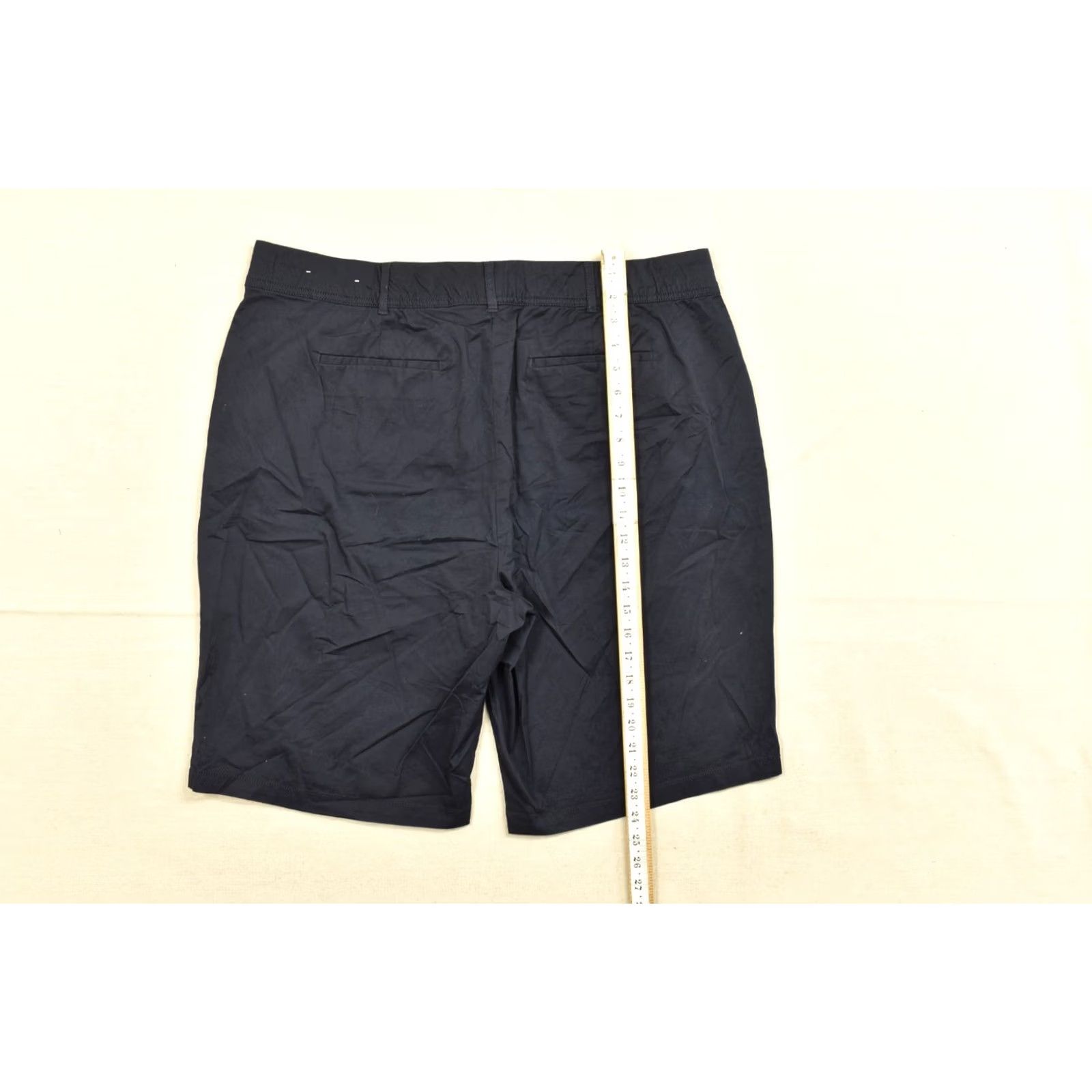 Vintage CJ Banks Women's 18W Navy Blue Signature Comfort Stretch Cotton Chino Shorts Size 40" / US 18 - 8 Thumbnail