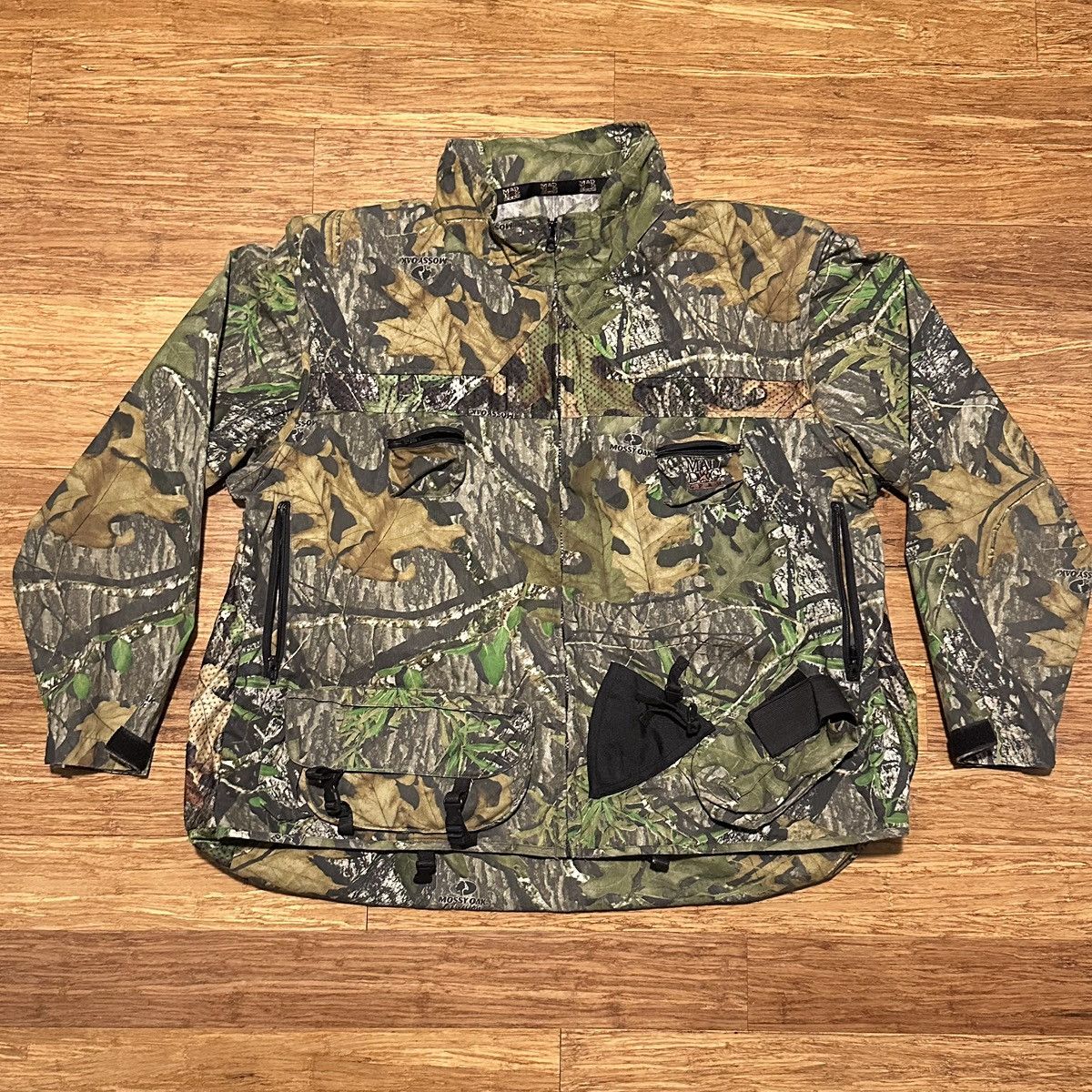 Vintage Forest Camouflage Windbreaker + Vest with DetachableSleeves Size US XL / EU 56 / 4 - 1 Thumbnail