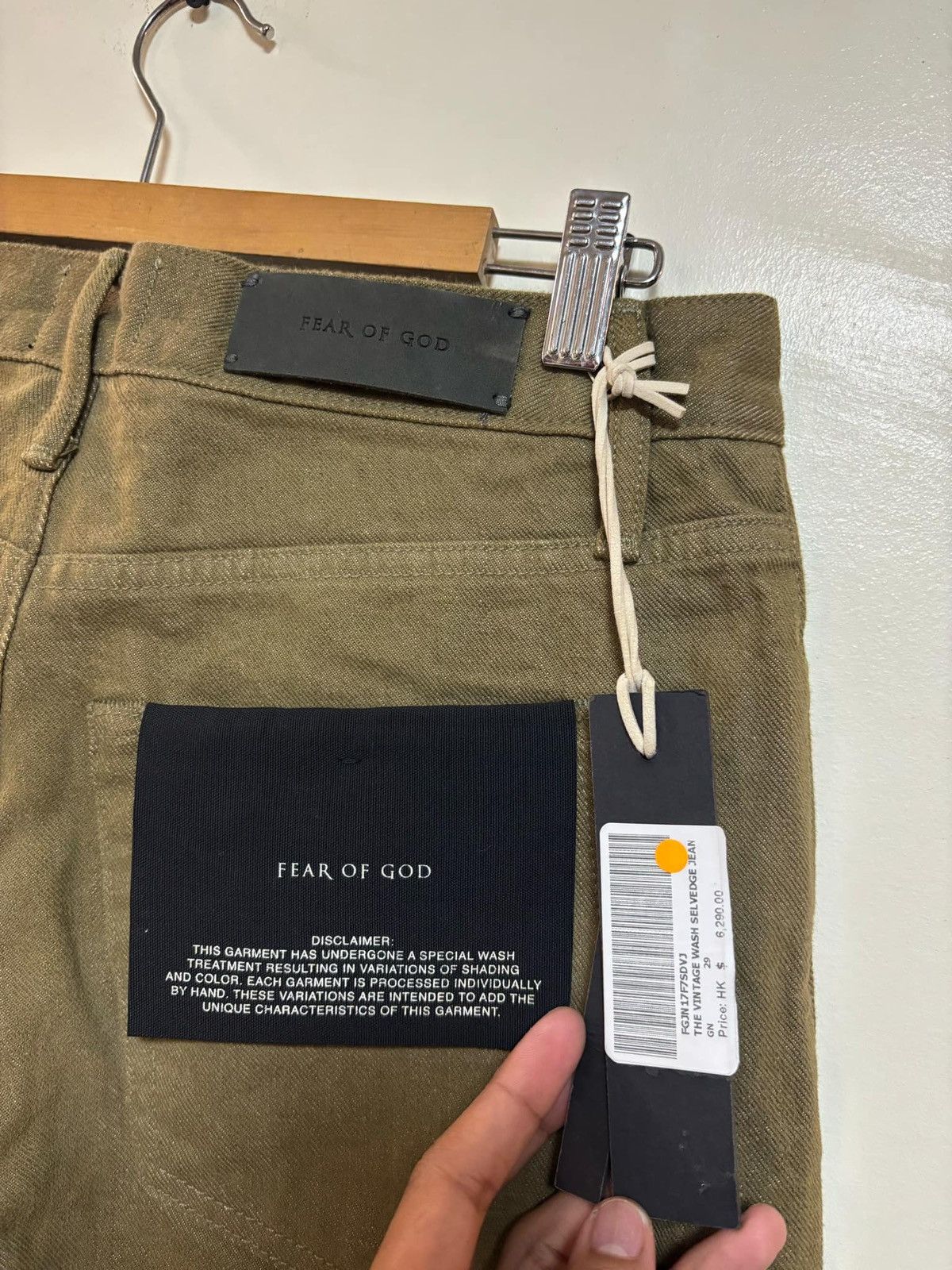 Fear of God Fear Of God Vintage Wash Selvedge Jeans Size US 30 / EU 46 - 6 Thumbnail