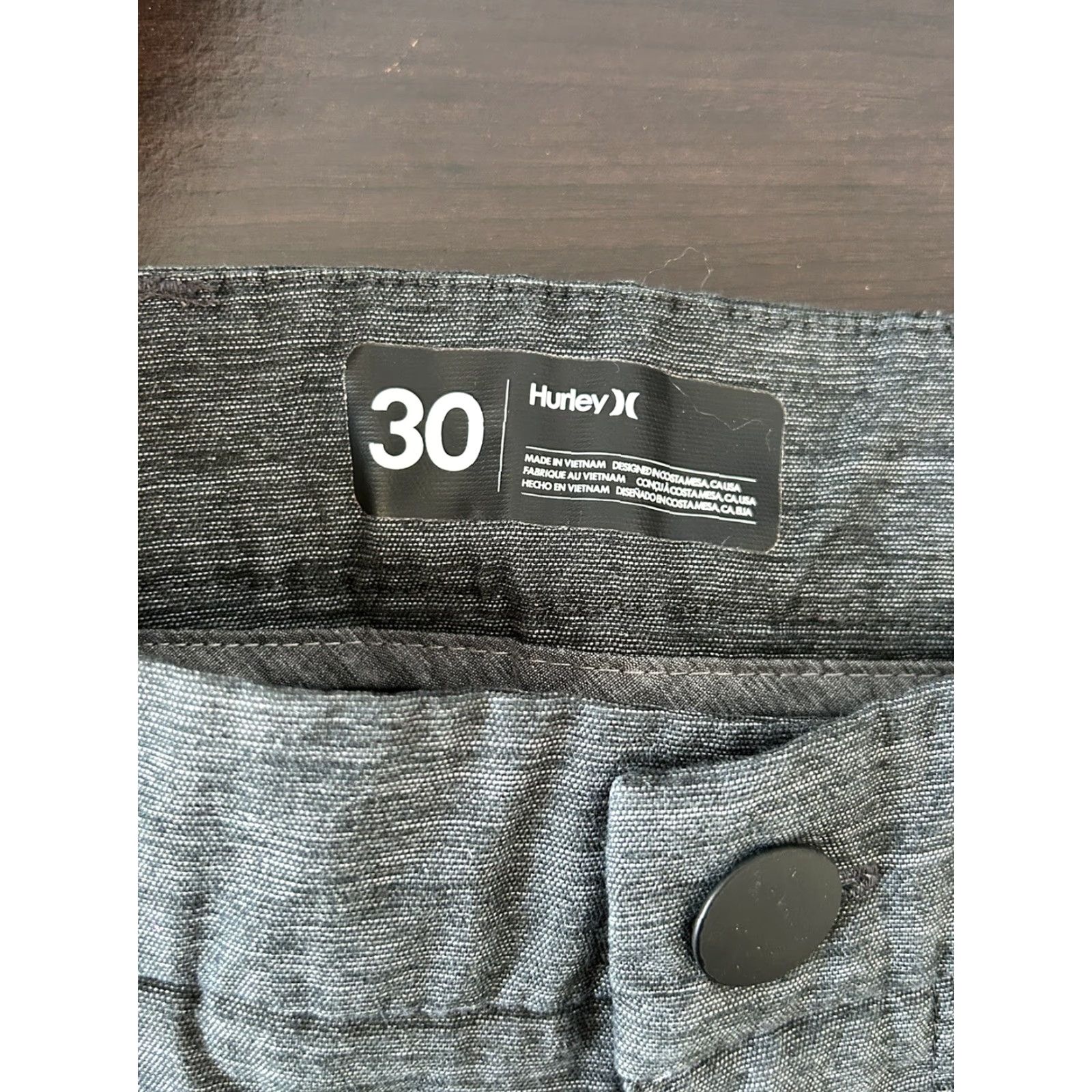 Hurley Hurley Shorts Men 30 Gray Chino Regular Size Size US 30 / EU 46 - 4 Thumbnail