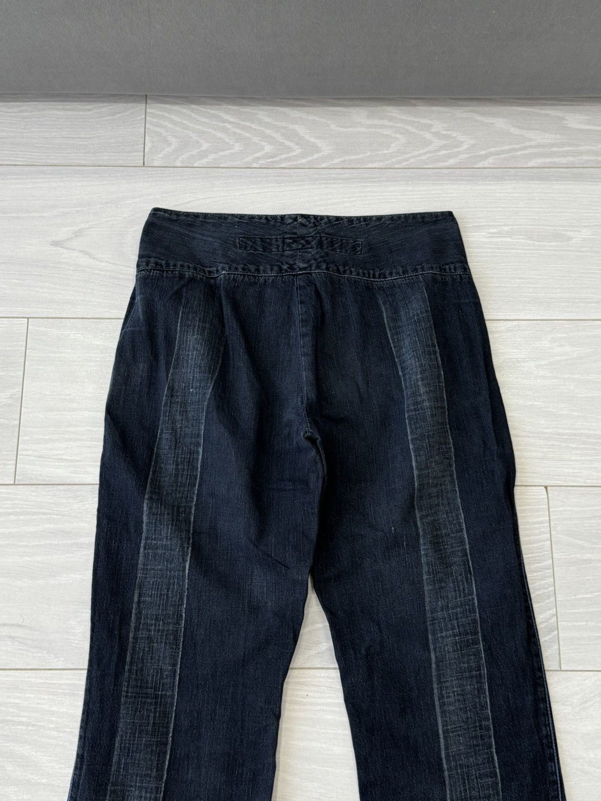 Marithe + Francois Girbaud Marithe Francois Girbaud Avant Garde Flared Denim Jeans Size 30" / US 8 / IT 44 - 9 Thumbnail