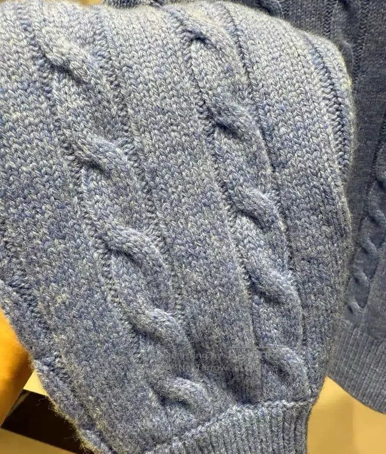 Loewe Loewe Blue Cable Knit Sweater Size XS / US 0-2 / IT 36-38 - 2 Thumbnail