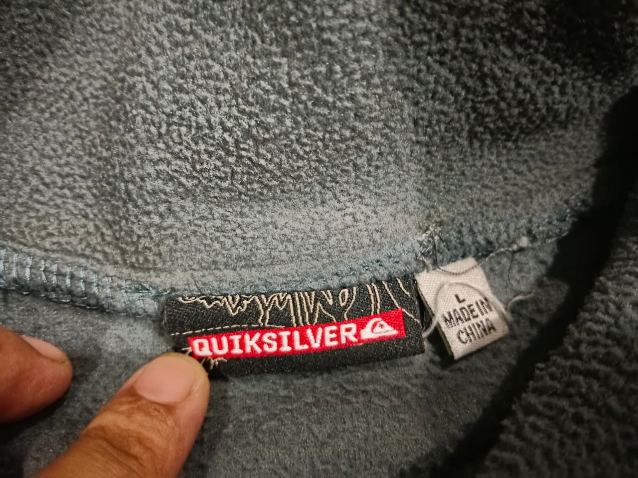 Quicksilver × Quiksilver Quicksilver backhit logo fleece jacket Size US L / EU 52-54 / 3 - 5 Thumbnail