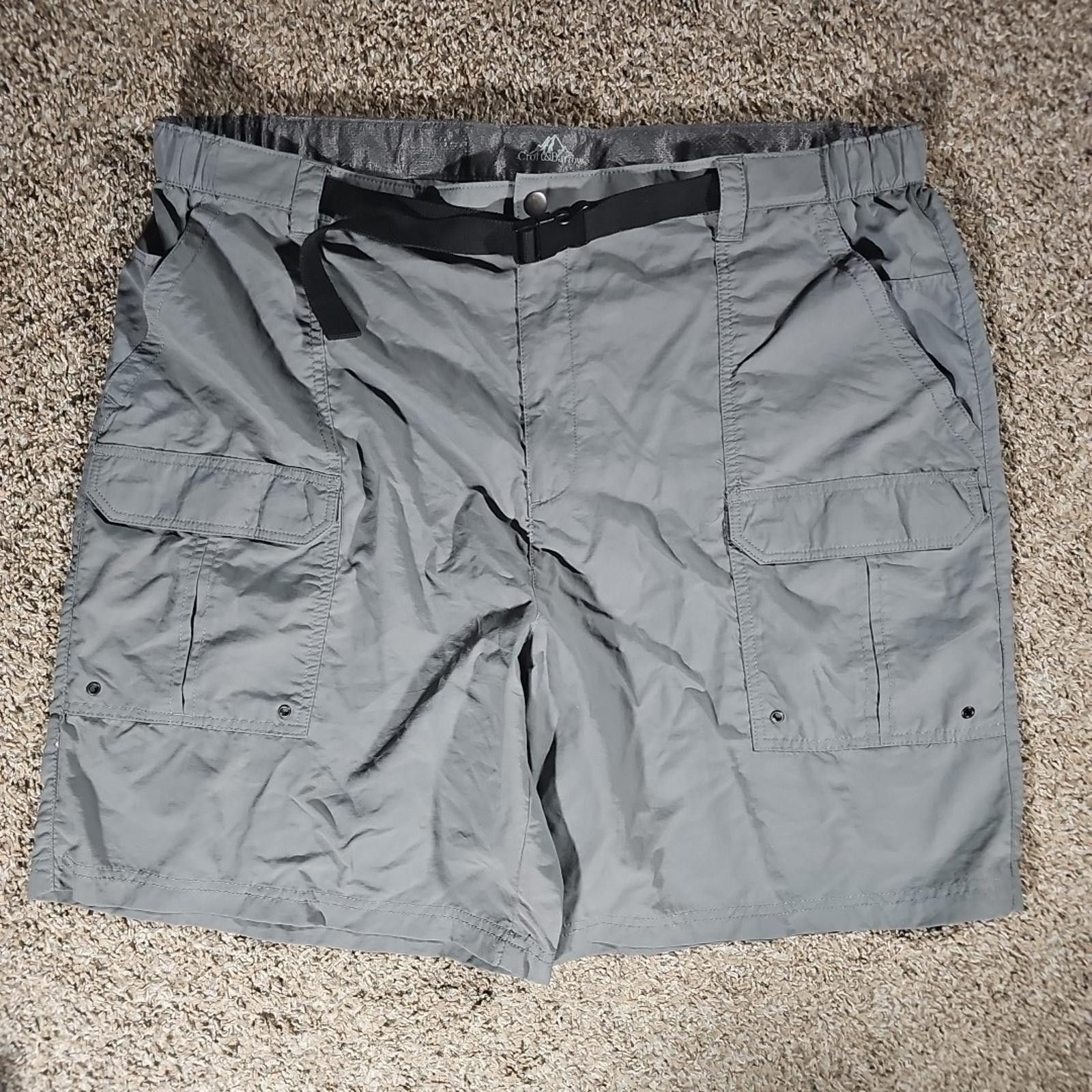 Croft & Barrow Croft & barrow Men's 44 Quick Dry Cargo Shorts Nylon Belted Size US 44 / EU 60 - 1 Thumbnail