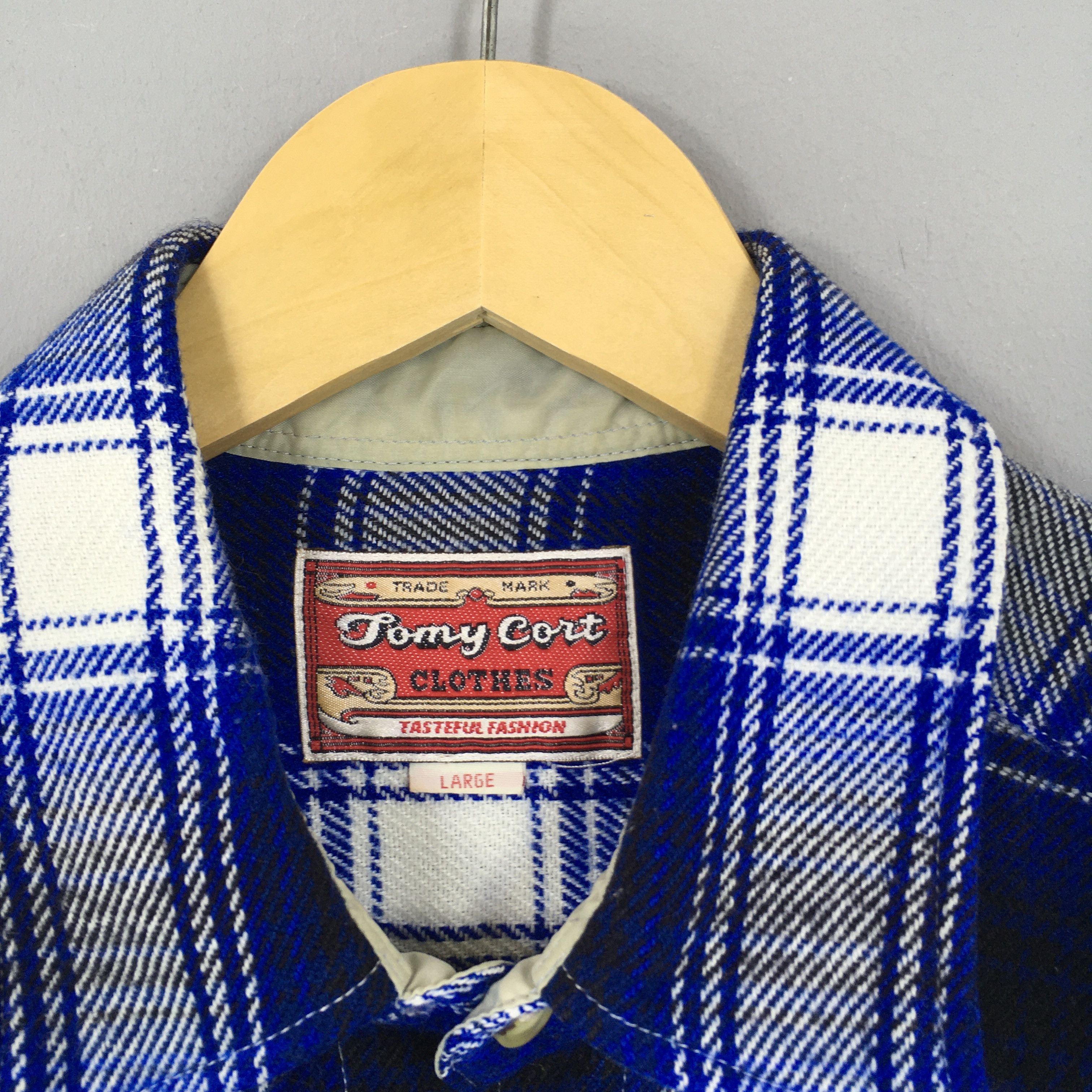 Flannel Vintage Tomy Cort Plaid Shadow Checked Flannel Shirt Large Size US L / EU 52-54 / 3 - 5 Thumbnail