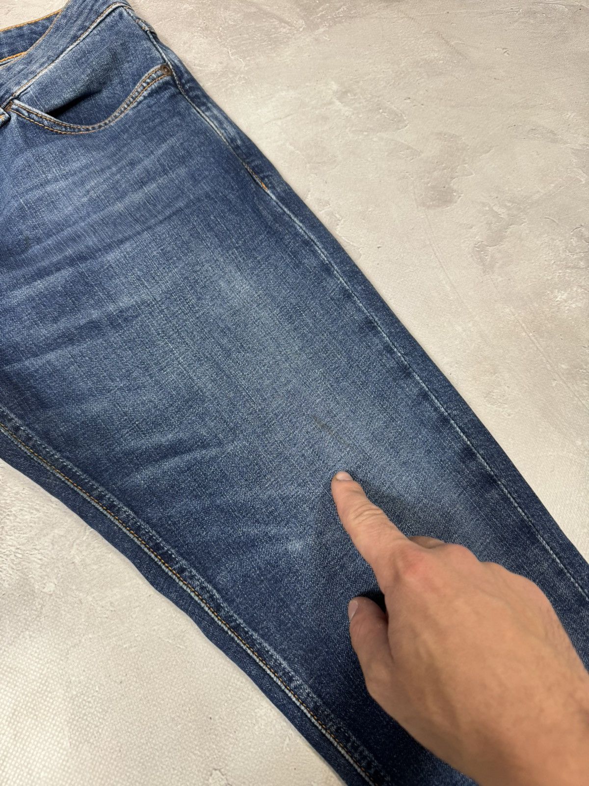 Nudie Jeans Nidie Jeans Skini Lin Distressed Pants Size US 32 / EU 48 - 15 Thumbnail