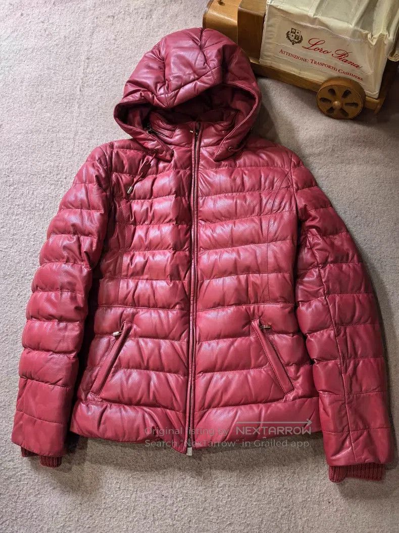Loro Piana Loro Piana Lamb Leather Hooded Down Jacket Size S / US 4 / IT 40 - 4 Thumbnail