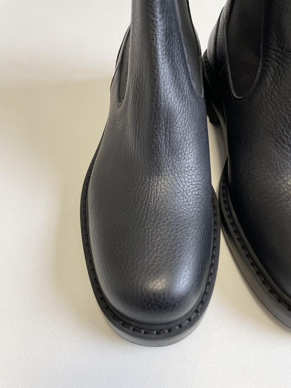 Dries Van Noten Black Tumbled Leather Boots Size US 9 / EU 42 - 9 Thumbnail