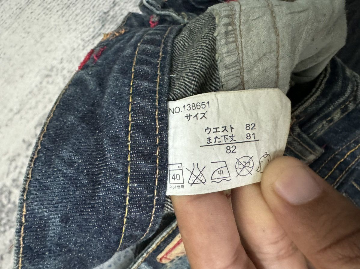 Japanese Brand × Vintage Original Jeans Skull Logo Embroidered Logo Japanase Brand Size US 34 / EU 50 - 6 Thumbnail