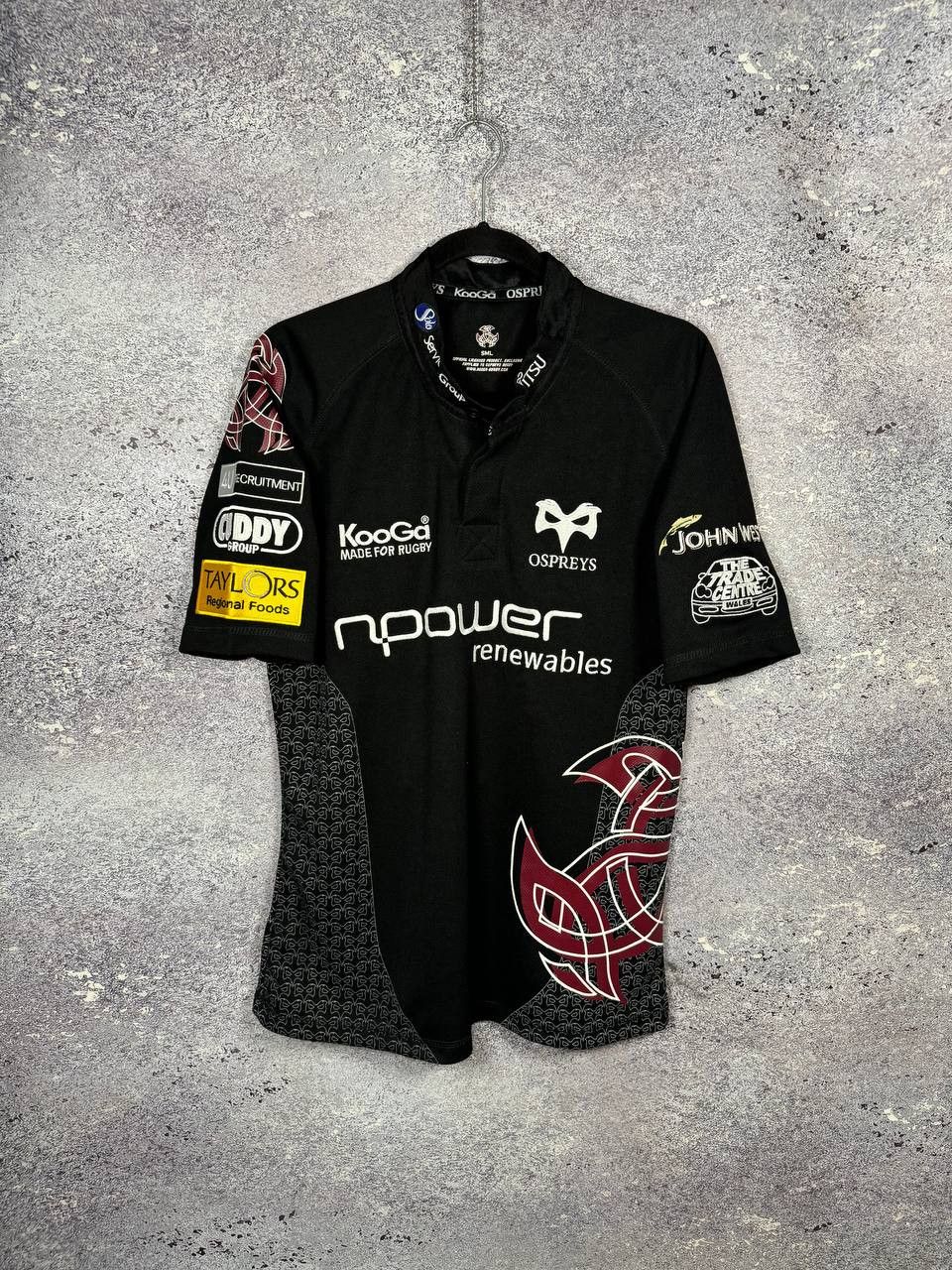 Rugby Ralph Lauren Ospreys Rugby Union Shirt KooGa 2008/09 Jersey Small Size US S / EU 44-46 / 1 - 1 Thumbnail
