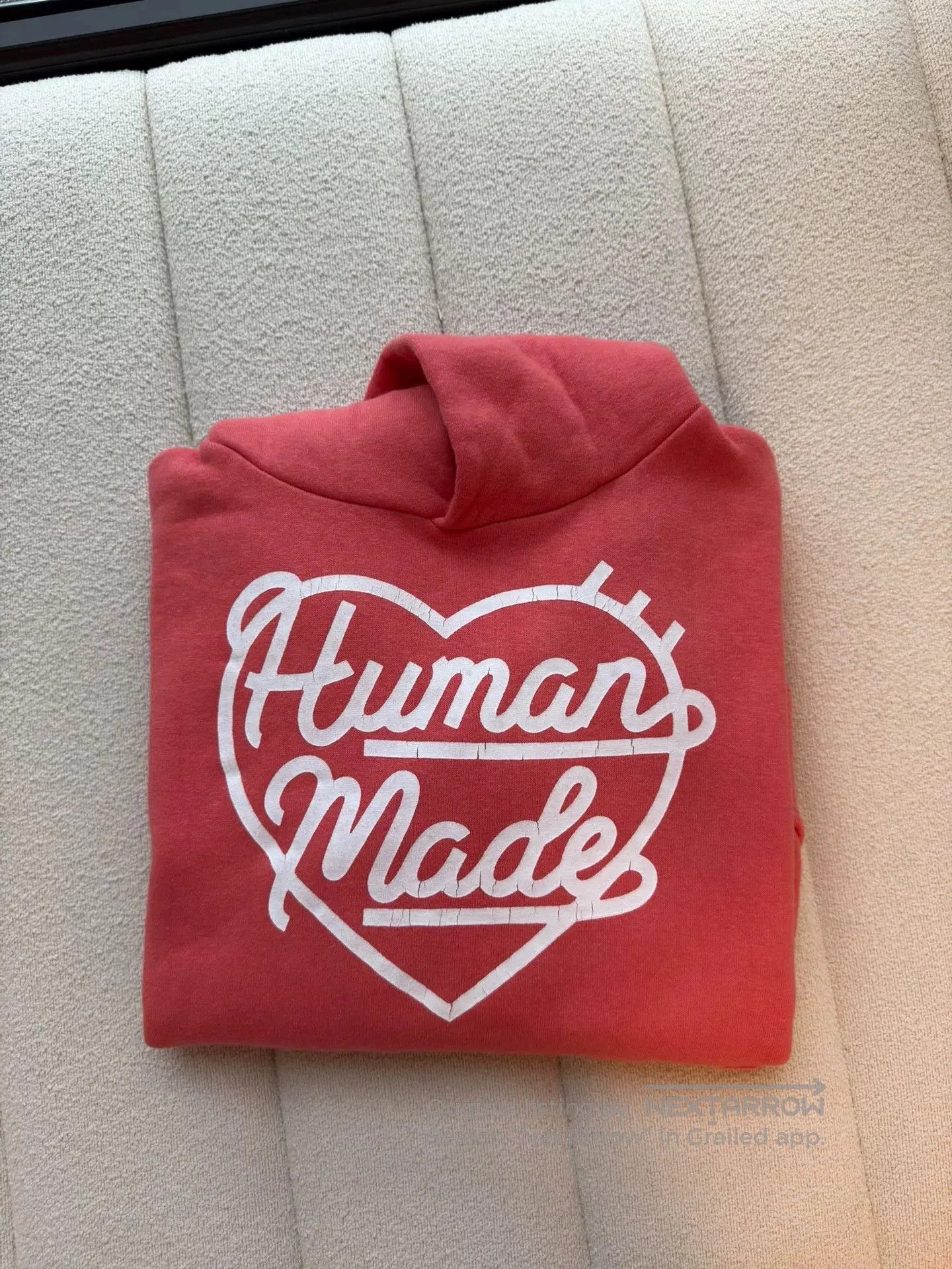 Human Made pink casual hoodie with heart logo. Size US M / EU 48-50 / 2 - 5 Thumbnail