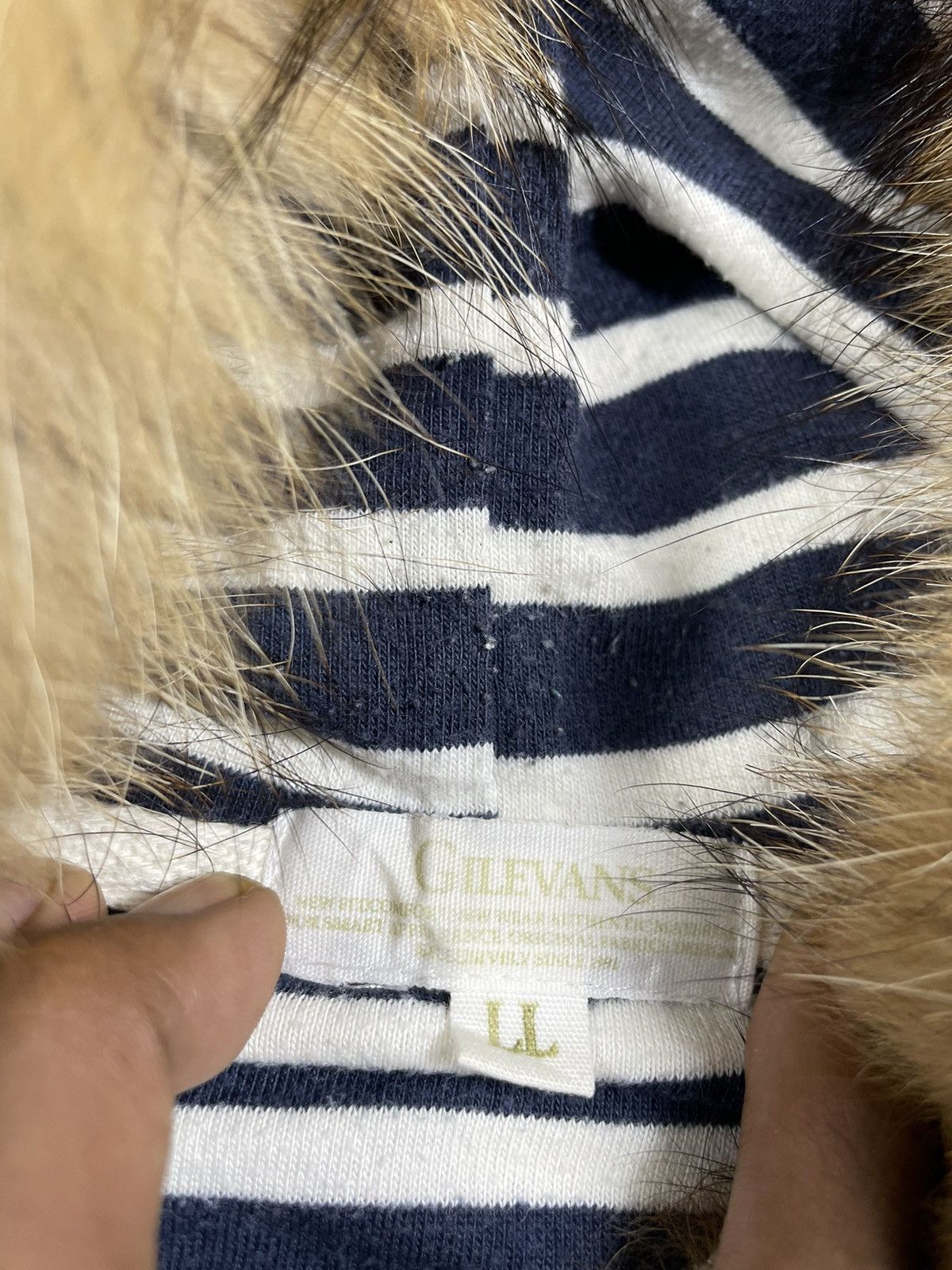 If Six Was Nine × Japanese Brand × Le Grande Bleu (L.G.B.) Fur GILEVANS Hoodie half button Ifsix LGB Style Size US L / EU 52-54 / 3 - 3 Thumbnail