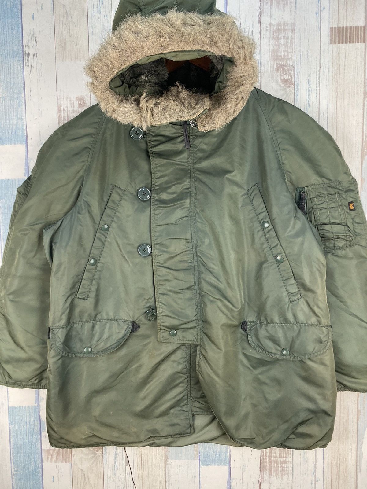 Alpha Industries × Vintage Vintage Alpha Industries Parka Cold Weather Size US L / EU 52-54 / 3 - 5 Thumbnail
