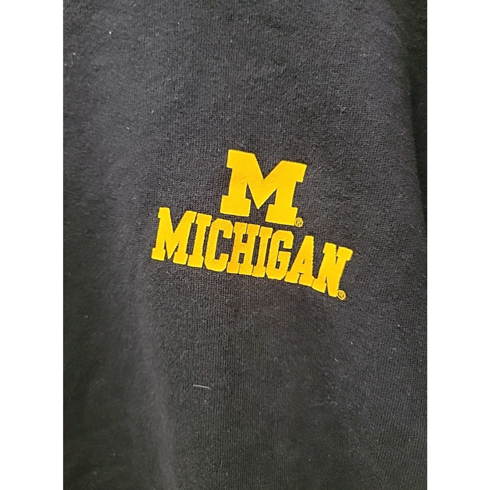 Vintage VINTAGE Team Edition Apparel Sweatshirt Mens L Blue University Of Michigan Logo Crew Neck Pullover Knit Cotton Blend Size US L / EU 52-54 / 3 - 2 Thumbnail