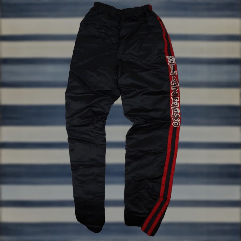Starter VINTAGE Starter Portland Blazers Embroidered Spellout Pants Black Mens Large Size 42R - 1 Thumbnail