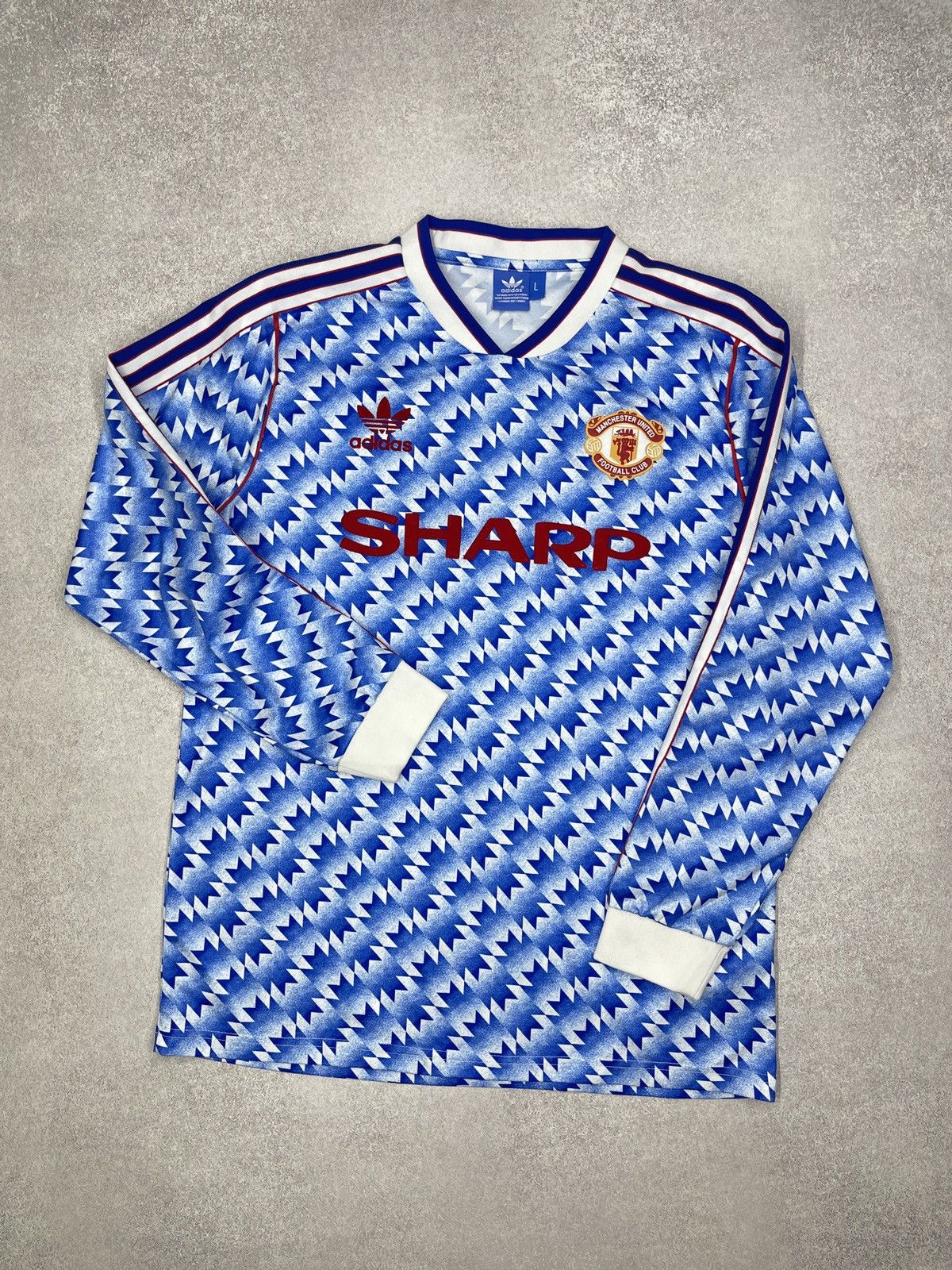 Adidas Adidas Manchester United Sharp Soccer Jersey Longsleeve Size US L / EU 52-54 / 3 - 2 Thumbnail
