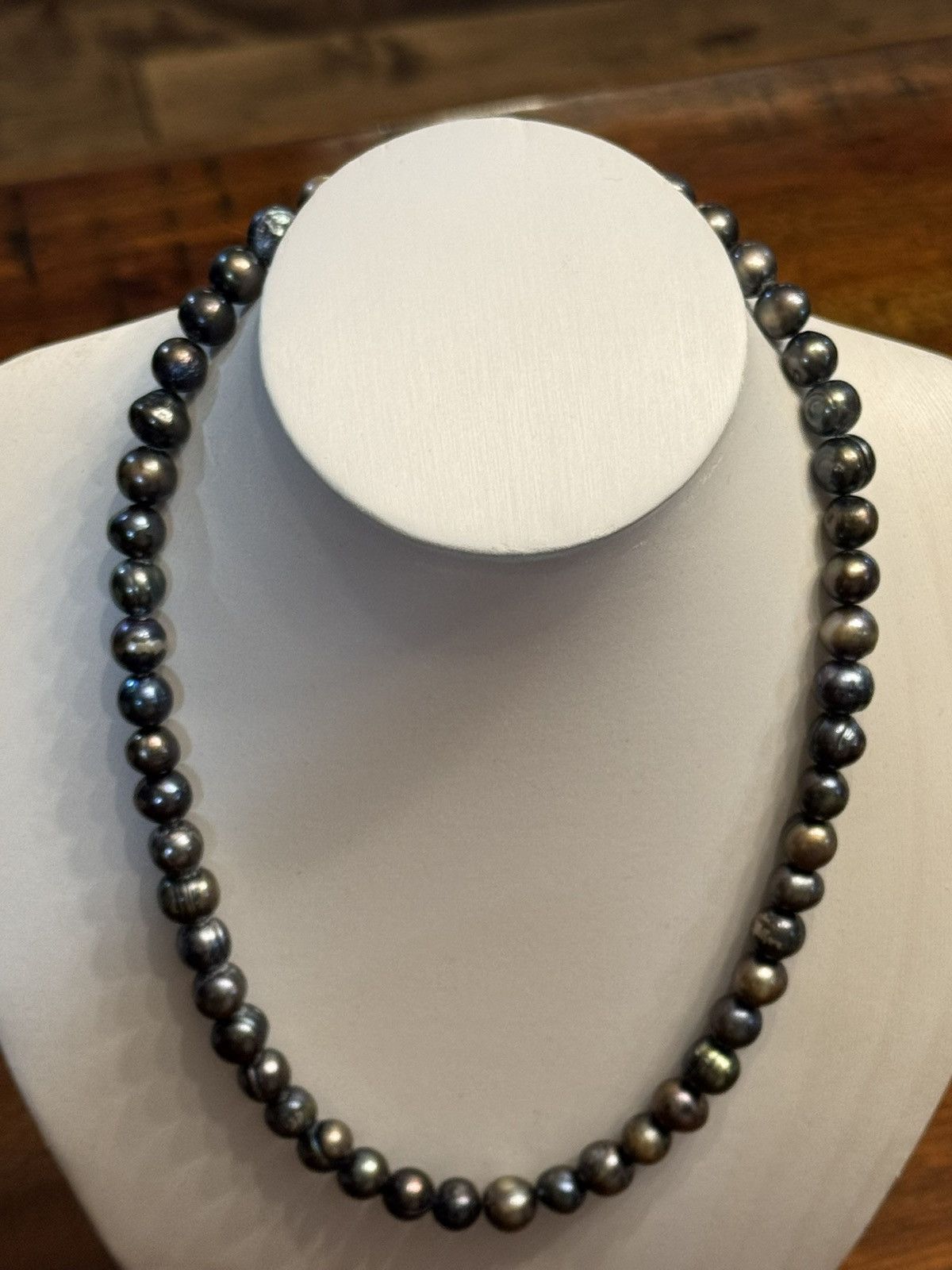 Jewelry Baroque Black Tahitian Natural Pearl Strand Necklace Size 30 - 4 Thumbnail