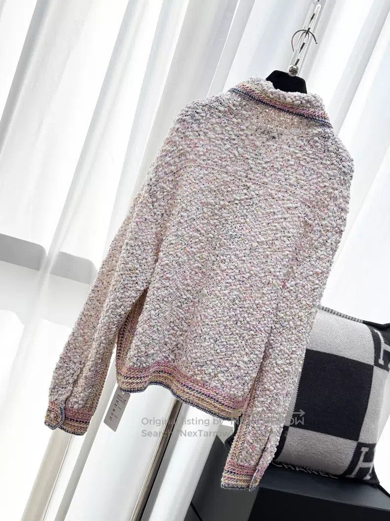 Chanel Chanel Ice cream mixed beige pink blue and yellow woven lo Size XS / US 0-2 / IT 36-38 - 3 Thumbnail