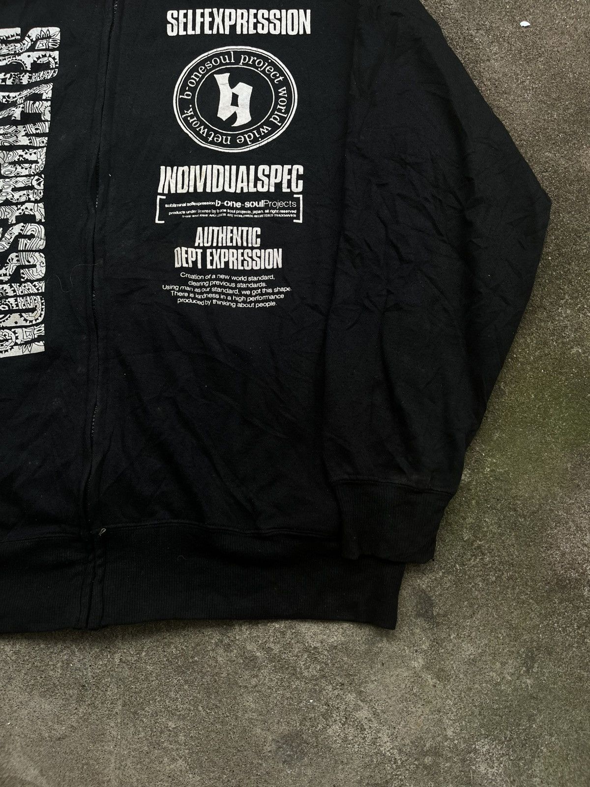 Japanese Brand B-ONE SOUL CRAZY POEM FUR HOODIE IFSIXWASNINE LGB STYLE Size US L / EU 52-54 / 3 - 6 Thumbnail